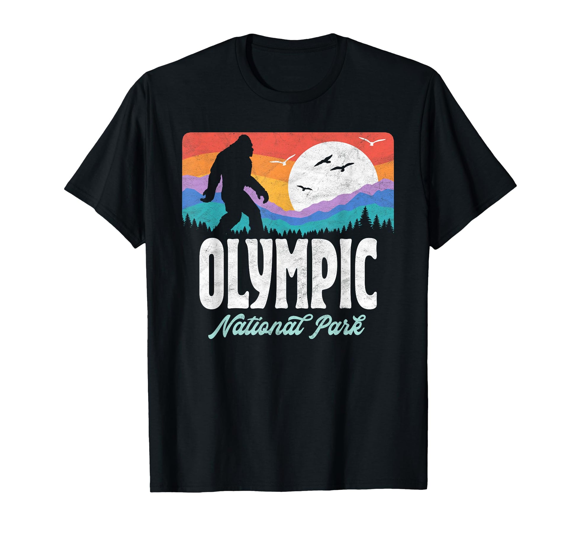 Olympic National Park Bigfoot Mountains T-Shirt - Trendy Graphic Men Women - T-Shirt, Sweatshirt, Hoodie