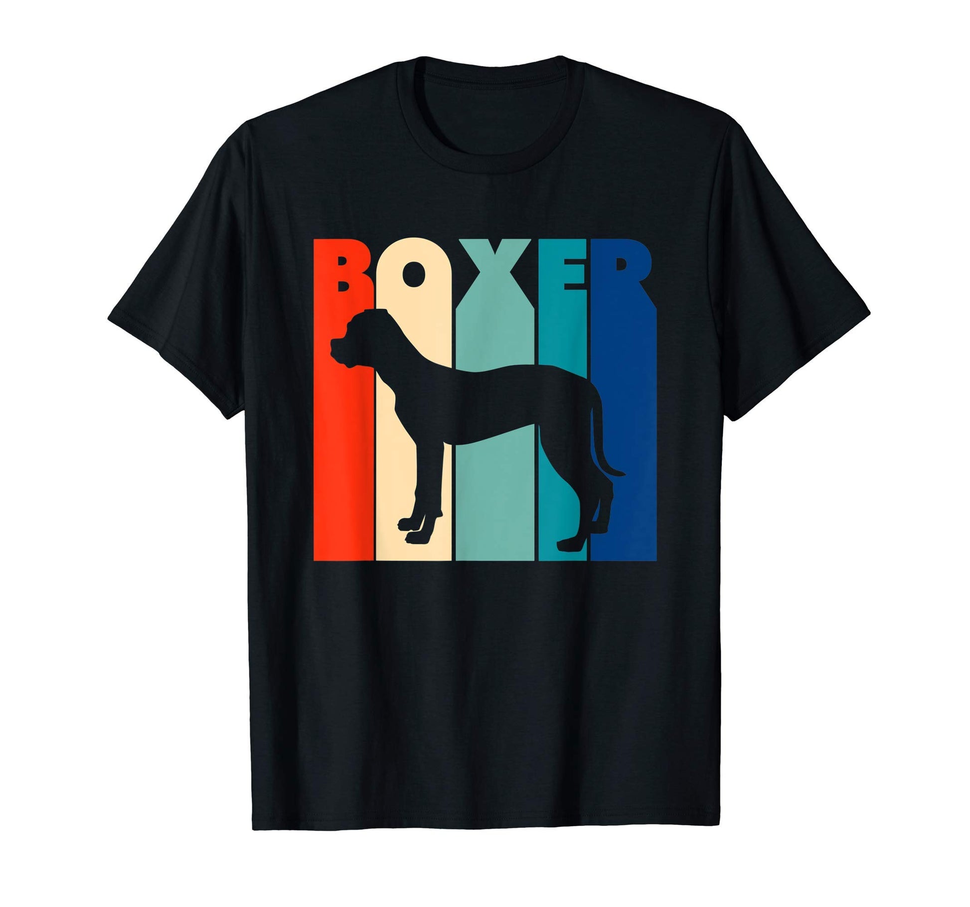 Boxer Stripes 60S 70S 80S Silhouette T-Shirt - Custom Art Print for Adults - T-Shirt, Sweatshirt, Hoodie