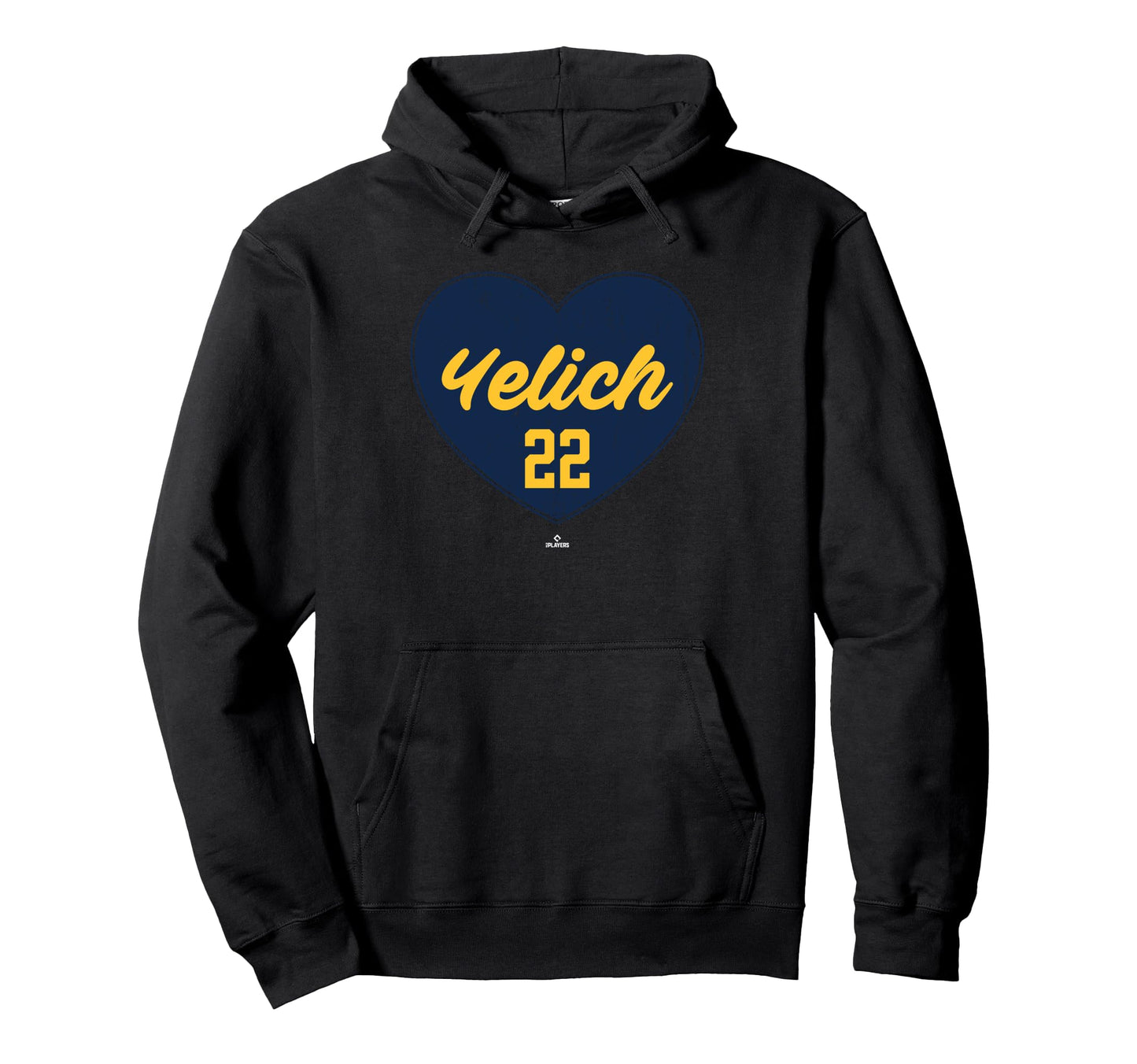 Distressed Heart Christian Yelich Hoodie - Custom Art Print Men Women - T-Shirt, Sweatshirt, Hoodie