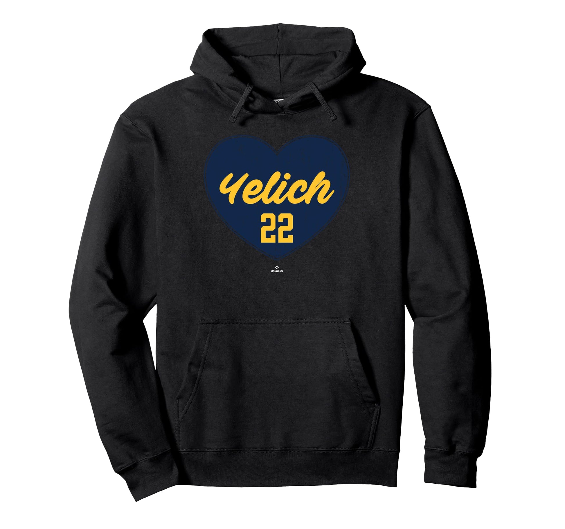 Distressed Heart Christian Yelich Hoodie - Custom Art Print Men Women - T-Shirt, Sweatshirt, Hoodie