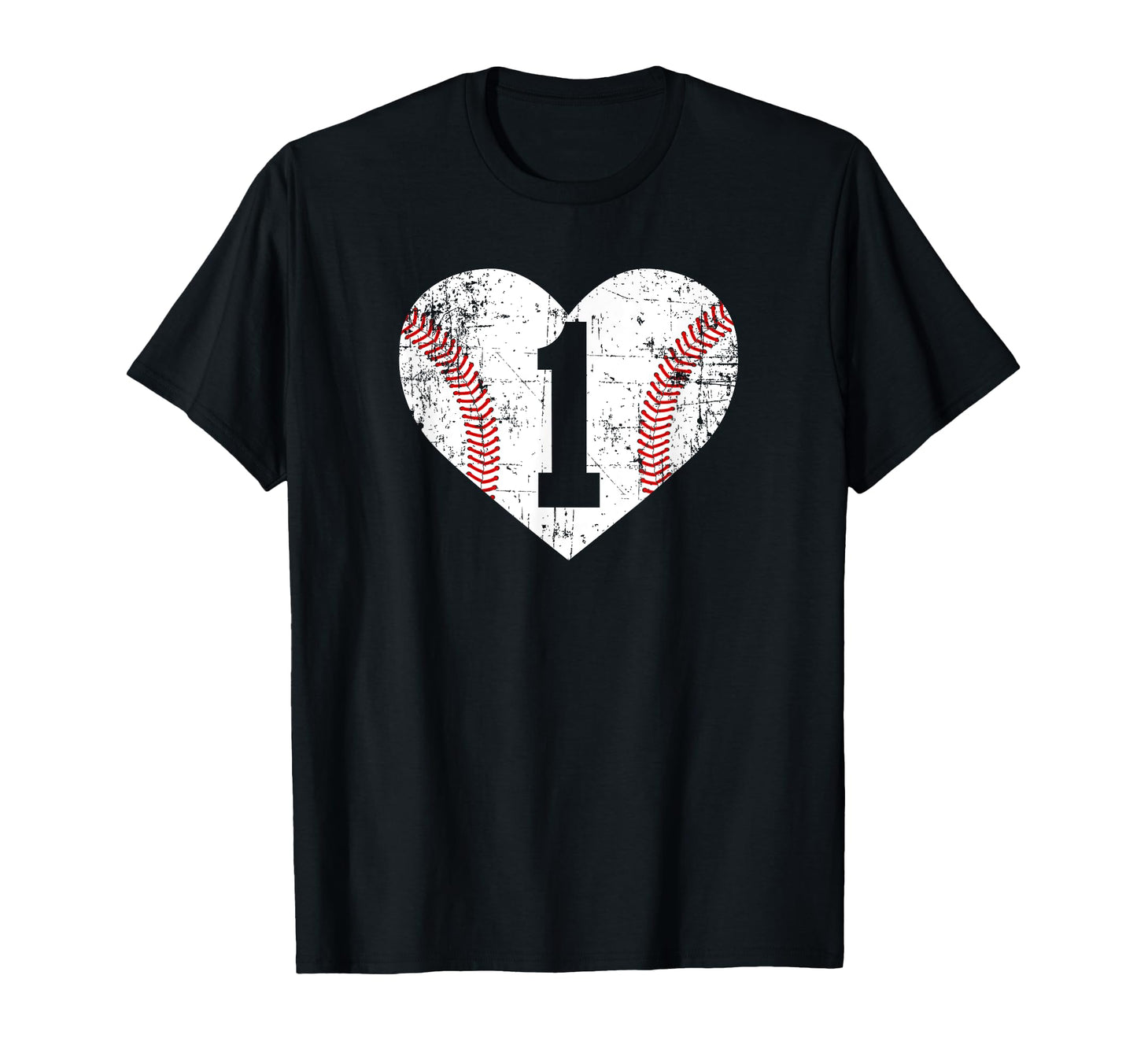 Baseball 1 Jersey Number T-Shirt - Casual Everyday Wear for Adults - T-Shirt, Sweatshirt, Hoodie