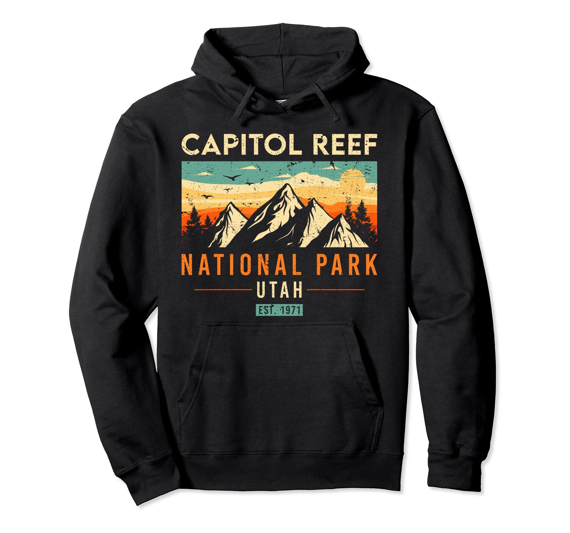 Capitol Reef Est 1971 Utah National Park Hoodie - Novelty Apparel Men Women - T-Shirt, Sweatshirt, Hoodie