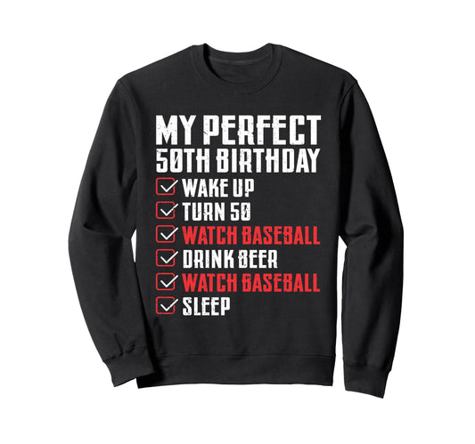 50 Years Old My 50Th Birthday Sweatshirt - Minimalist Print Men Women - T-Shirt, Sweatshirt, Hoodie