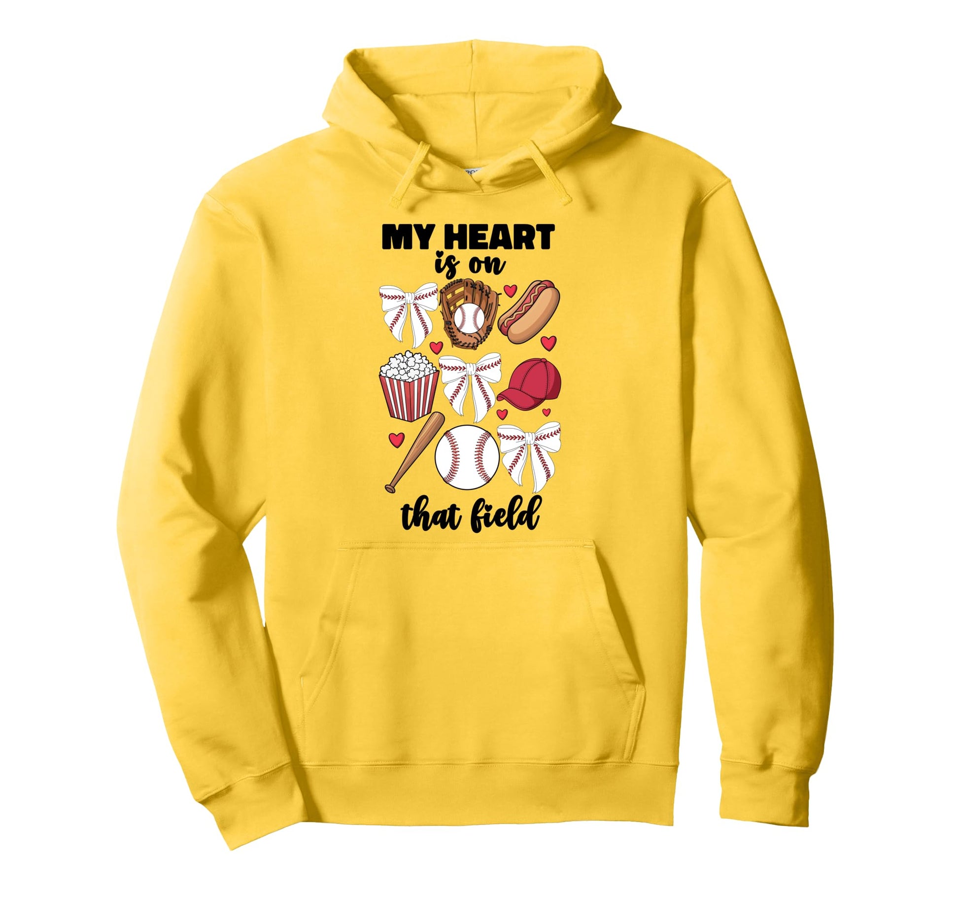 My Heart Is That Field Baseball Mom Hoodie - Aesthetic Graphic Unisex - T-Shirt, Sweatshirt, Hoodie