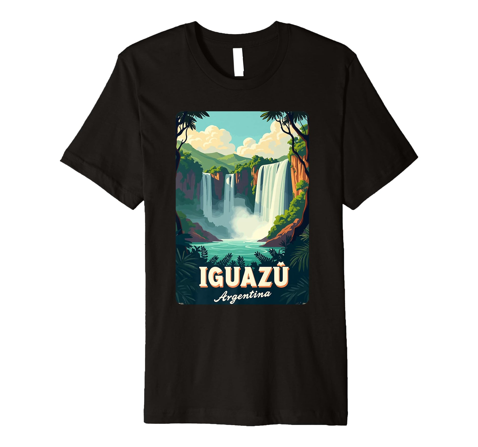 Iguaz Falls National Park Argentina T-Shirt - Trendy Graphic for Adults - T-Shirt, Sweatshirt, Hoodie
