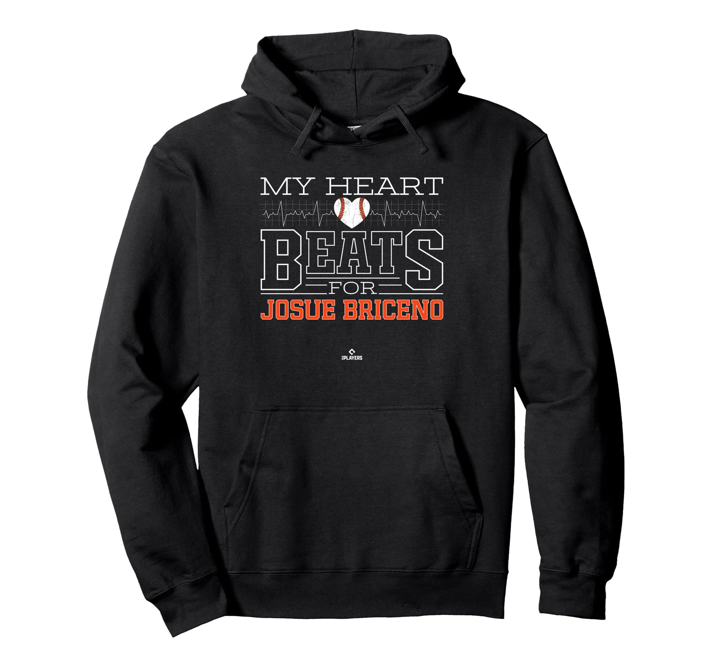 My Heart Beats Josue Briceno Prospect Hoodie - Novelty Apparel for Adults - T-Shirt, Sweatshirt, Hoodie