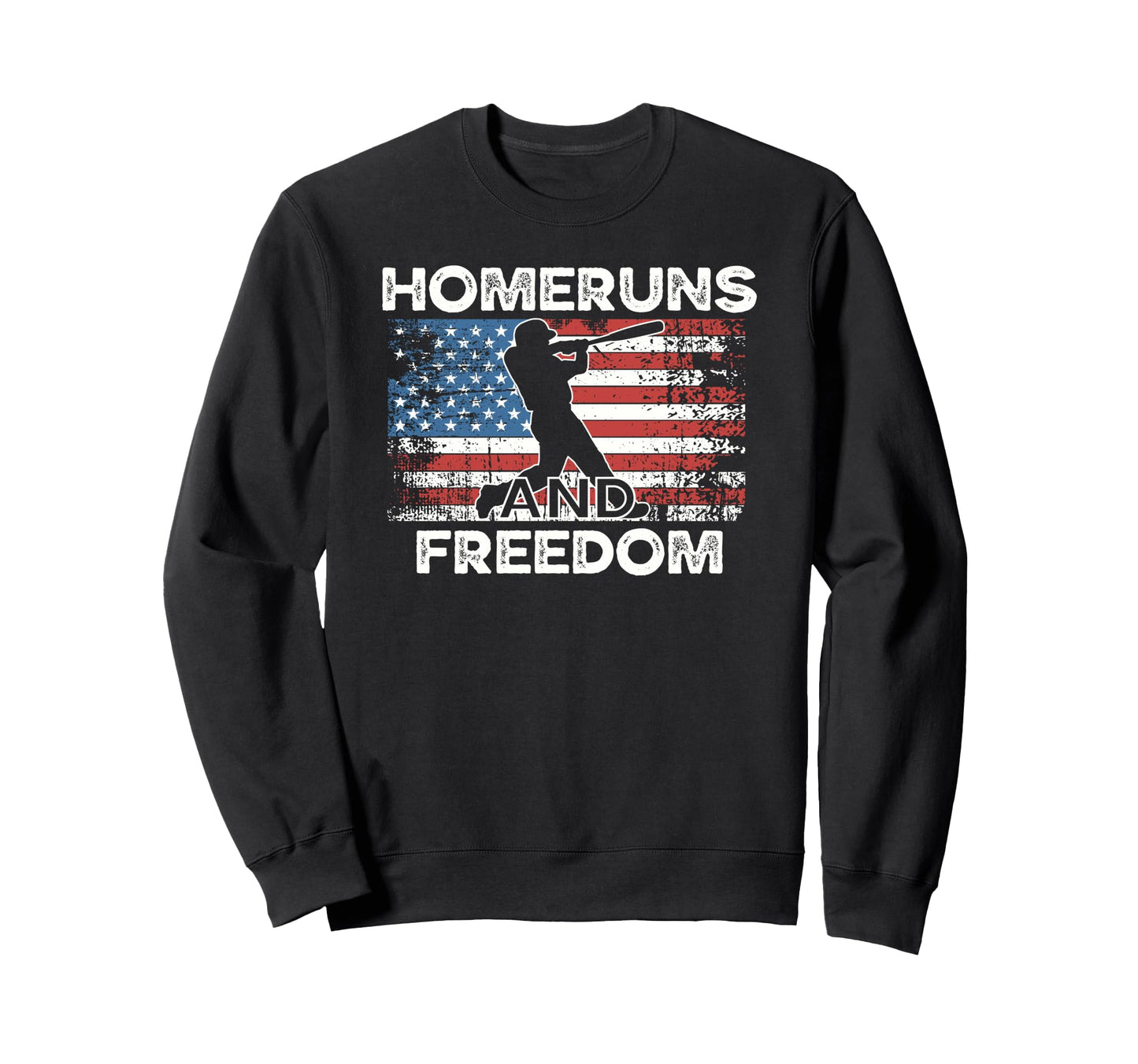 Home Runs And Freedom 4Th July Usa Sweatshirt - Unique Graphic Men Women - T-Shirt, Sweatshirt, Hoodie