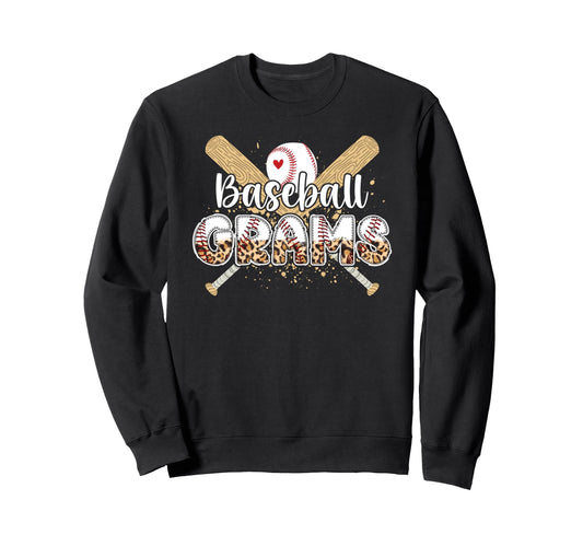 Baseball Grams Leopard Grams Sweatshirt - Trendy Graphic Men Women - T-Shirt, Sweatshirt, Hoodie