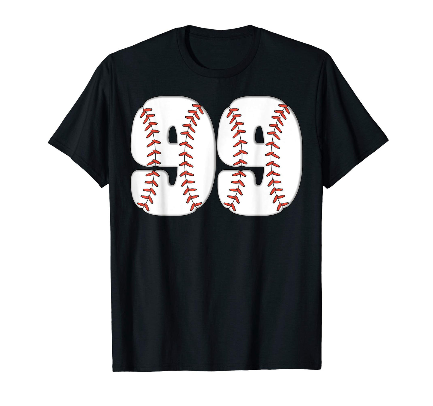 Baseball Number 99 Baseball Birthday T-Shirt - Fun Novelty Design Unisex - T-Shirt, Sweatshirt, Hoodie