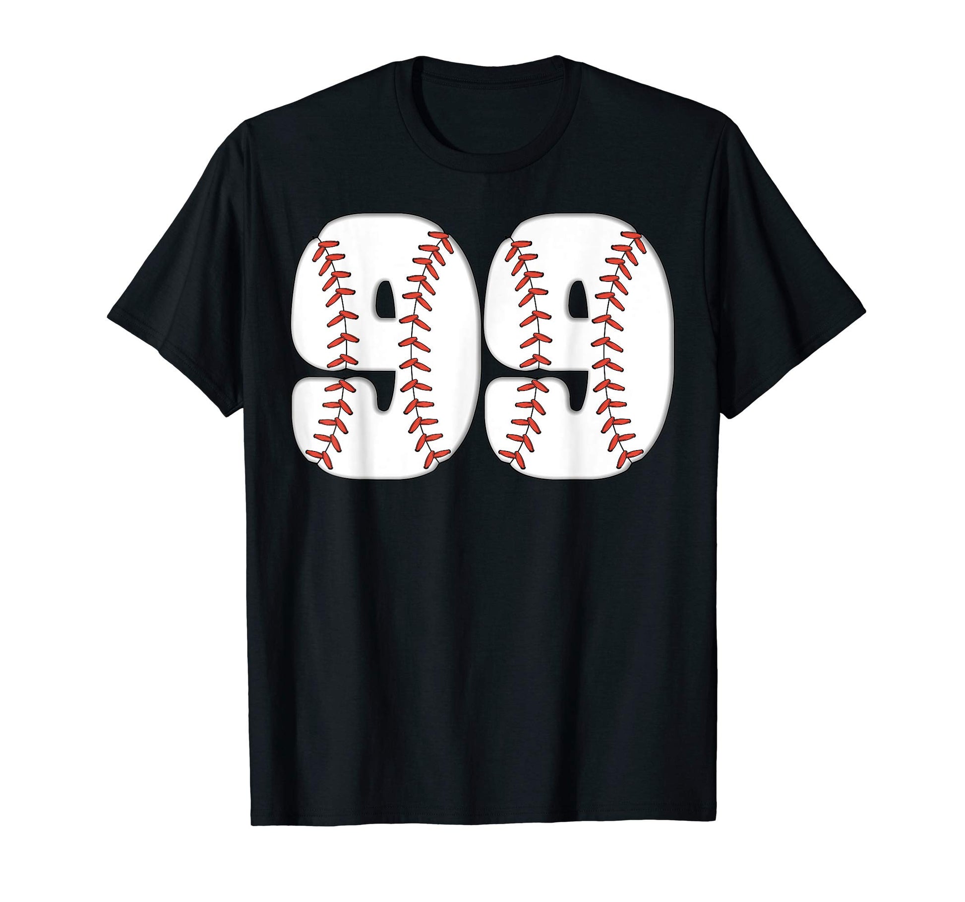 Baseball Number 99 Baseball Birthday T-Shirt - Fun Novelty Design Unisex - T-Shirt, Sweatshirt, Hoodie