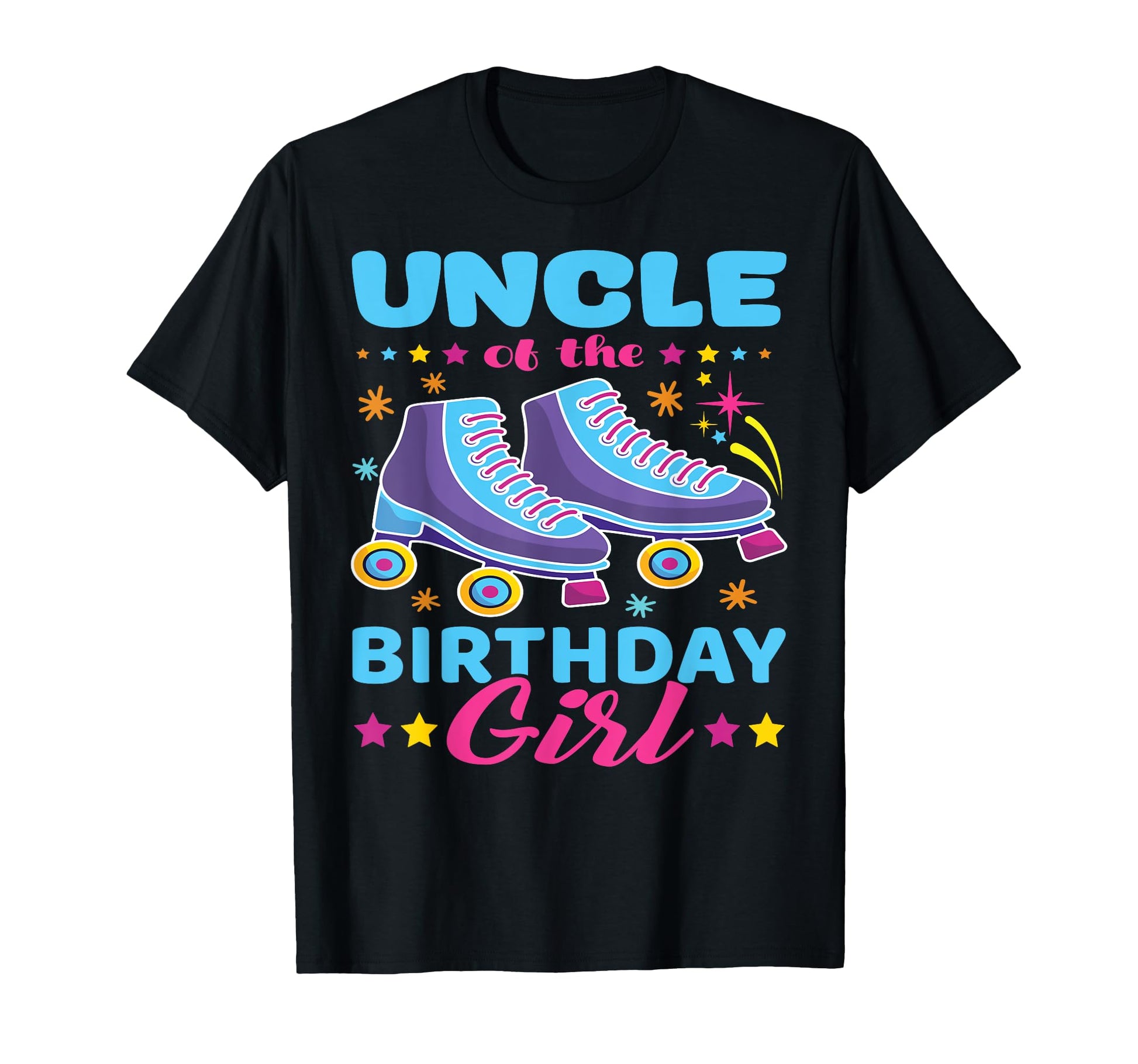 Uncle Birthday Roller Skates Skating T-Shirt - Unique Graphic for Adults - T-Shirt, Sweatshirt, Hoodie