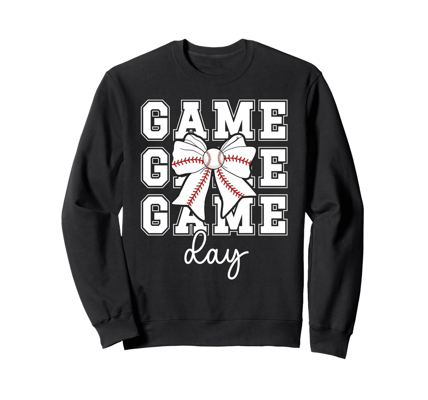 Game Day Baseball Coquette Baseball Sweatshirt - Trendy Graphic Men Women - T-Shirt, Sweatshirt, Hoodie