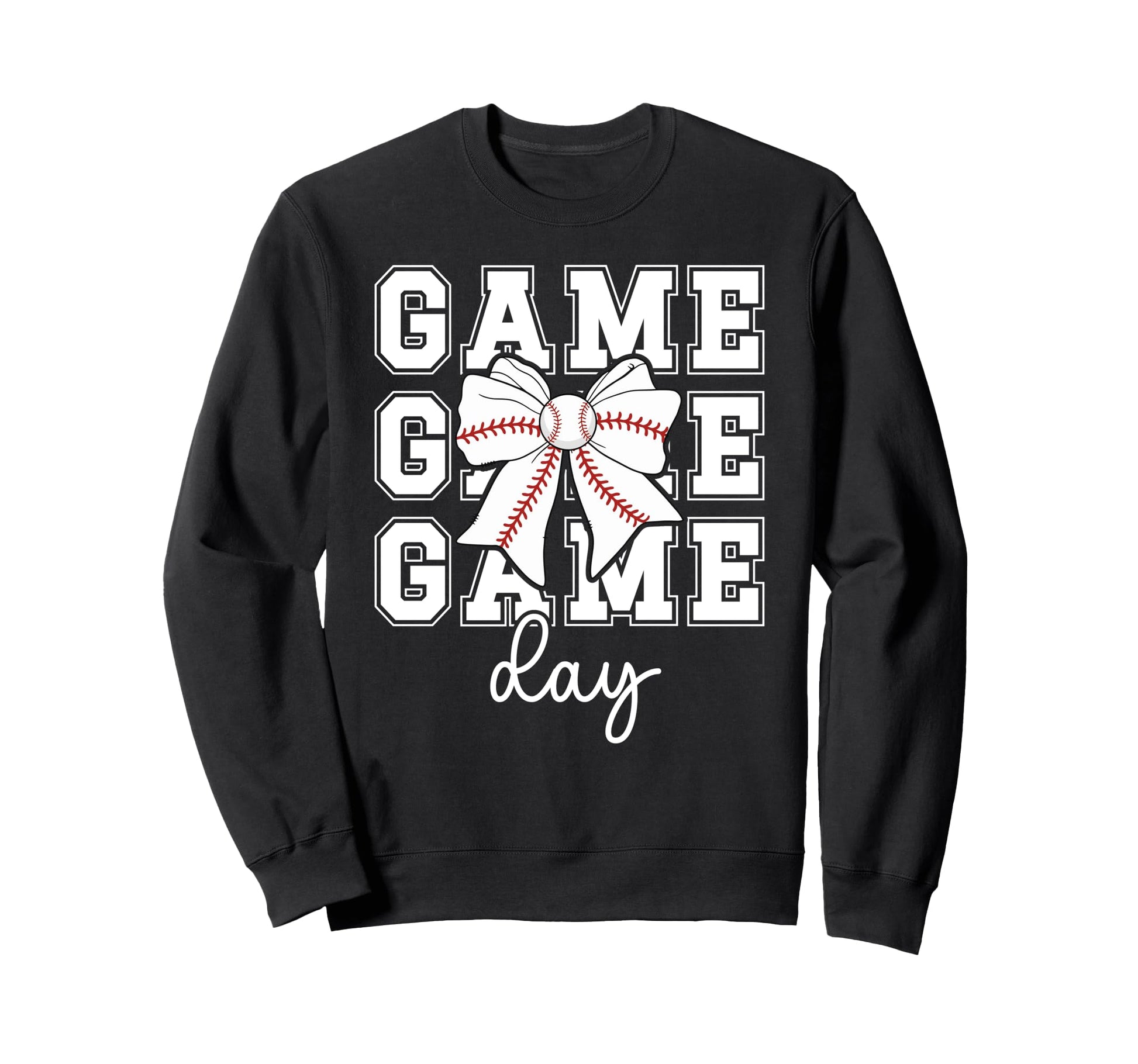 Game Day Baseball Coquette Baseball Sweatshirt - Trendy Graphic Men Women - T-Shirt, Sweatshirt, Hoodie