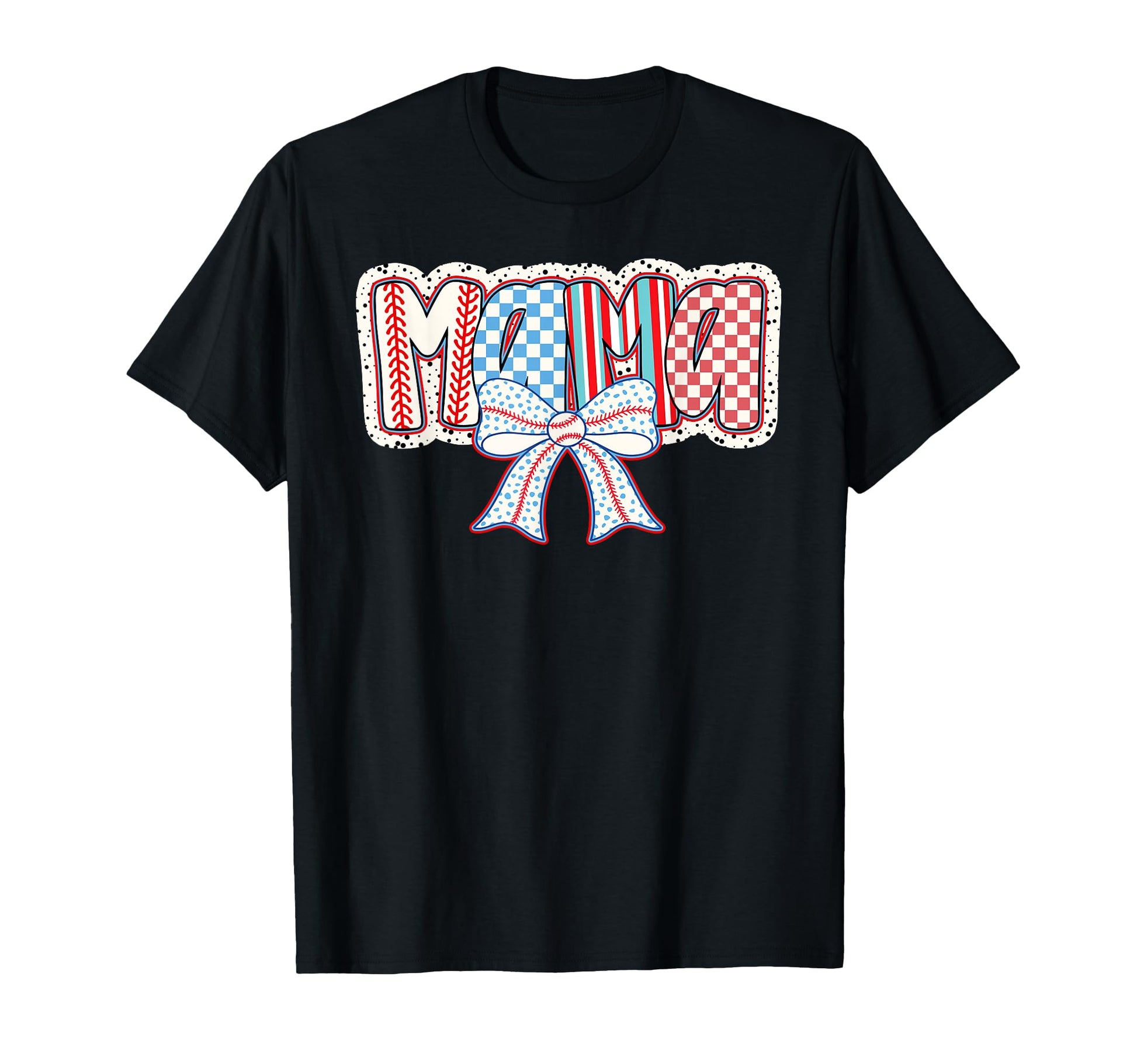 Baseball Mama Baseball Coquette Bow T-Shirt - Aesthetic Graphic Men Women - T-Shirt, Sweatshirt, Hoodie