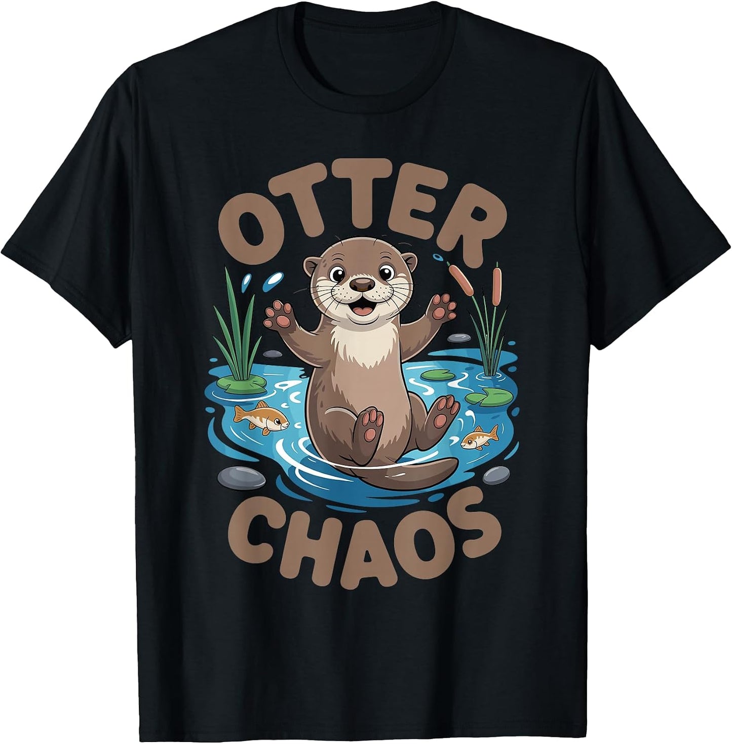 Otter Chaos Nature Merch. - Adult & Kids T-Shirts, Sweatshirts & Hoodies apparel design preview 1