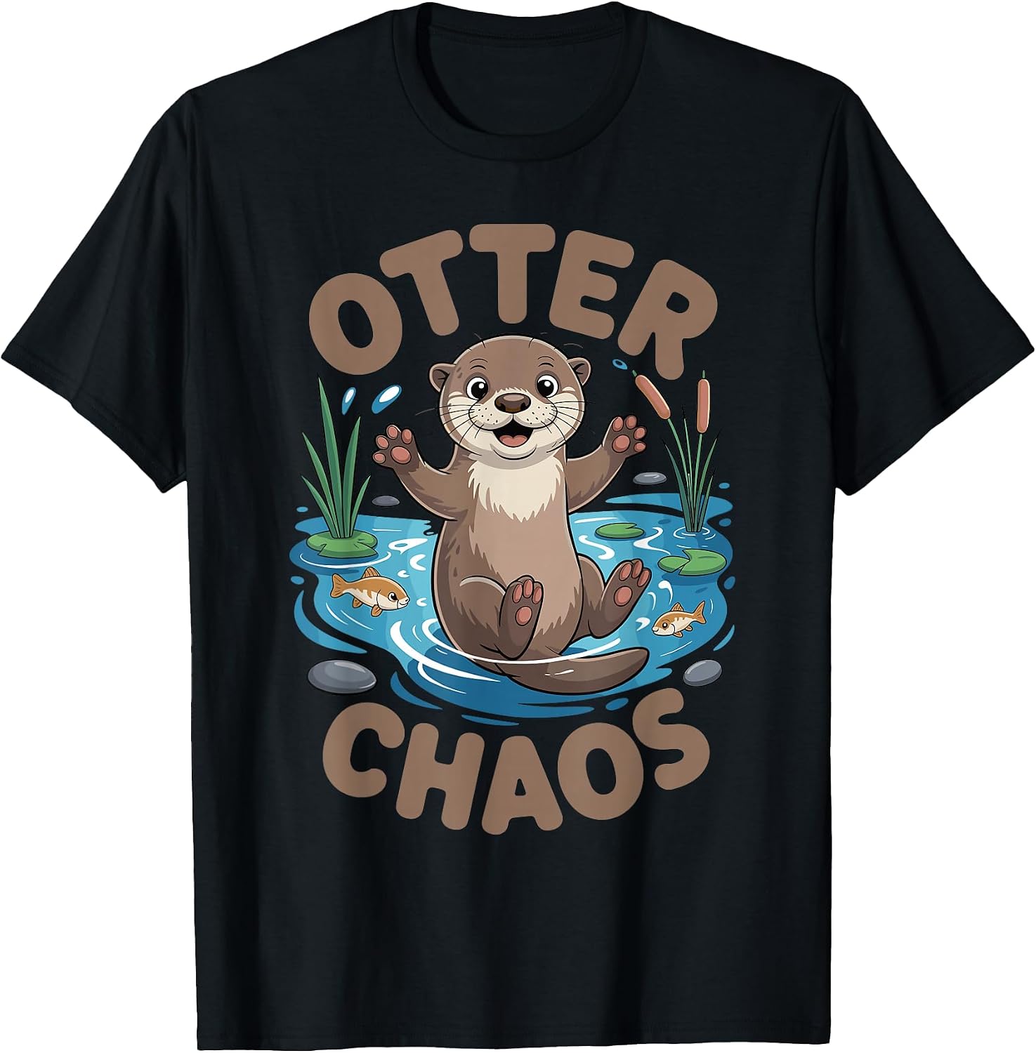 Otter Chaos Nature Merch. - Adult & Kids T-Shirts, Sweatshirts & Hoodies apparel design preview 1