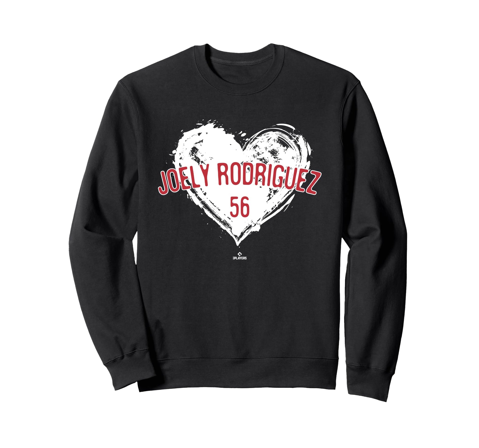 Distressed Heart Joely Rodr Guez Sweatshirt - Novelty Apparel for Adults - T-Shirt, Sweatshirt, Hoodie