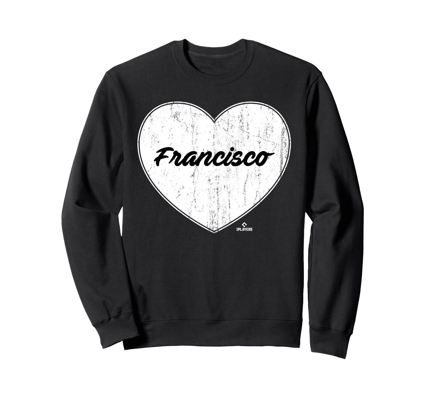 Distressed Heart Carlos Francisco Sweatshirt - Unique Graphic for Adults - T-Shirt, Sweatshirt, Hoodie