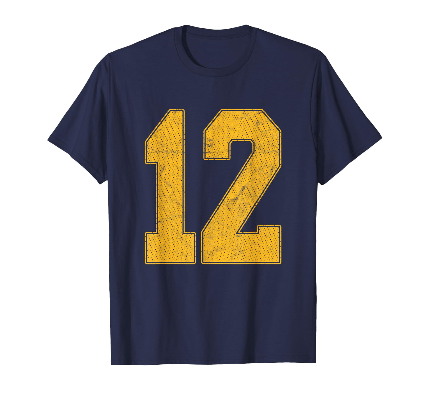 Number 12 Numbered Uniform Sports T-Shirt - Fun Novelty Design for Adults - T-Shirt, Sweatshirt, Hoodie