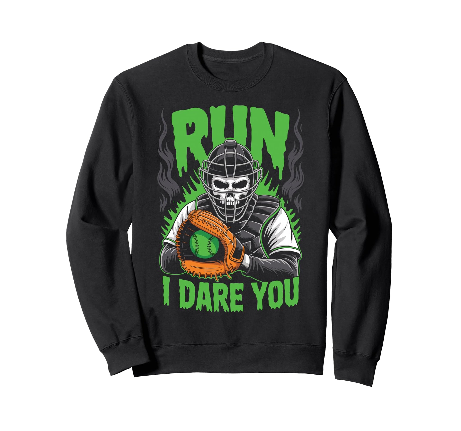 Run I Dare You Scary Baseball Sweatshirt - Casual Everyday Wear Unisex - T-Shirt, Sweatshirt, Hoodie