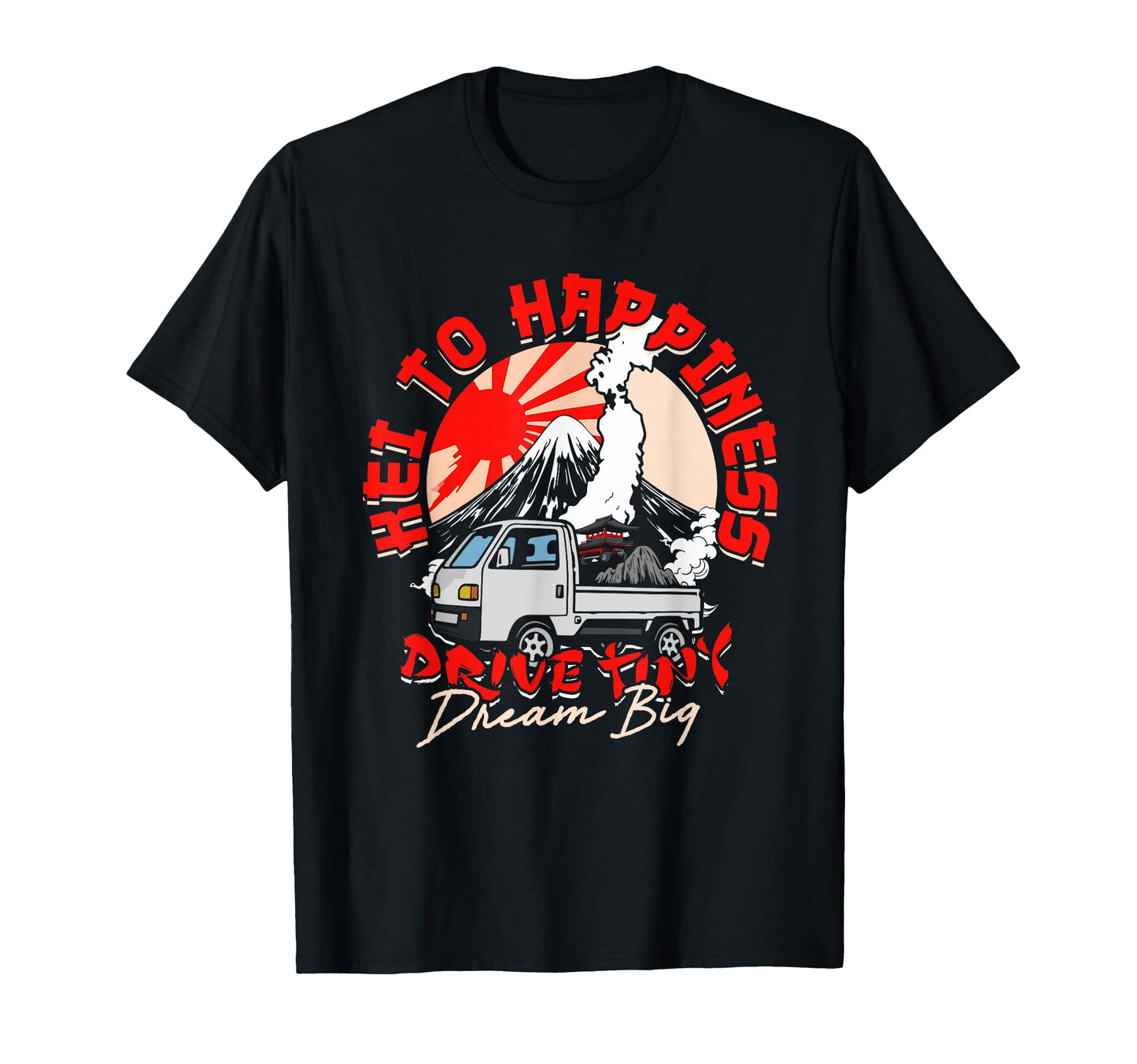 Kei Truck Kei To Happiness Drive Tiny T-Shirt - Graphic Print for Adults - T-Shirt, Sweatshirt, Hoodie