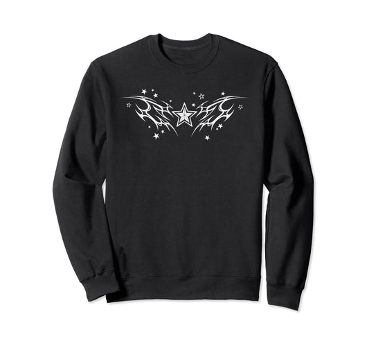 90S Y2K Star Tattoo Styl Star Sweatshirt - Trendy Graphic Unisex - T-Shirt, Sweatshirt, Hoodie