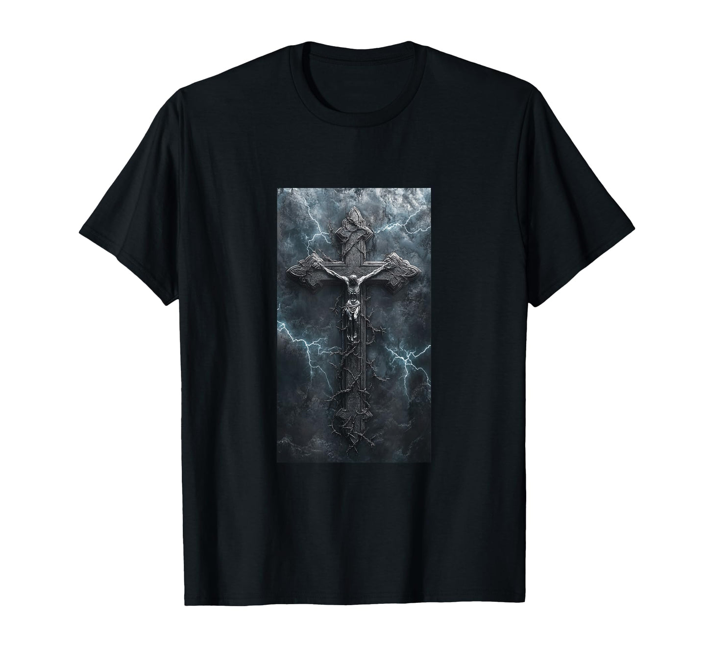Gothic Cross Grunge Aesthetic Y2K Goth T-Shirt - Graphic Print Men Women - T-Shirt, Sweatshirt, Hoodie