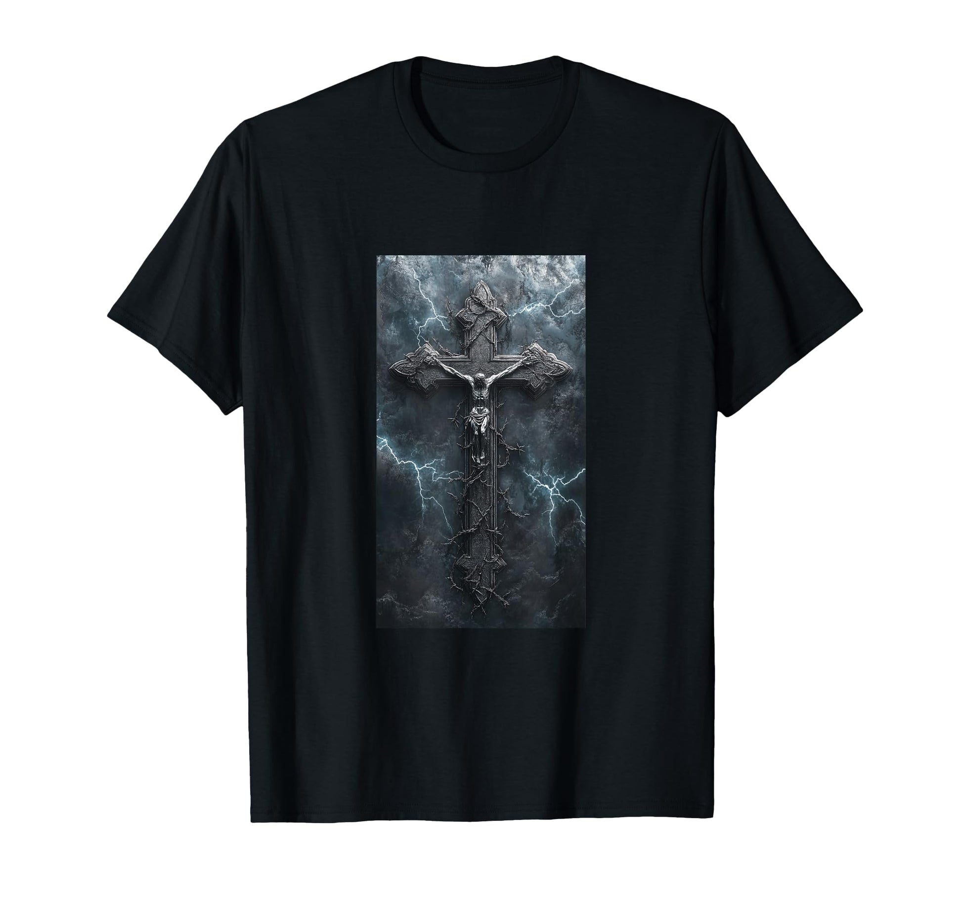 Gothic Cross Grunge Aesthetic Y2K Goth T-Shirt - Graphic Print Men Women - T-Shirt, Sweatshirt, Hoodie
