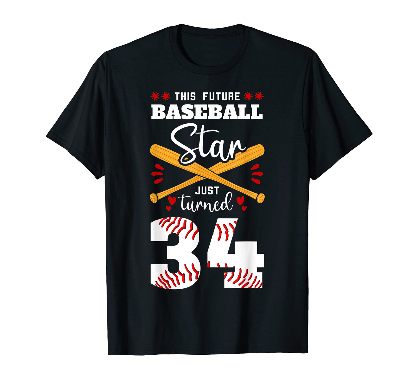 This Future Baseball Star Just Turned T-Shirt - Custom Art Print Men Women - T-Shirt, Sweatshirt, Hoodie