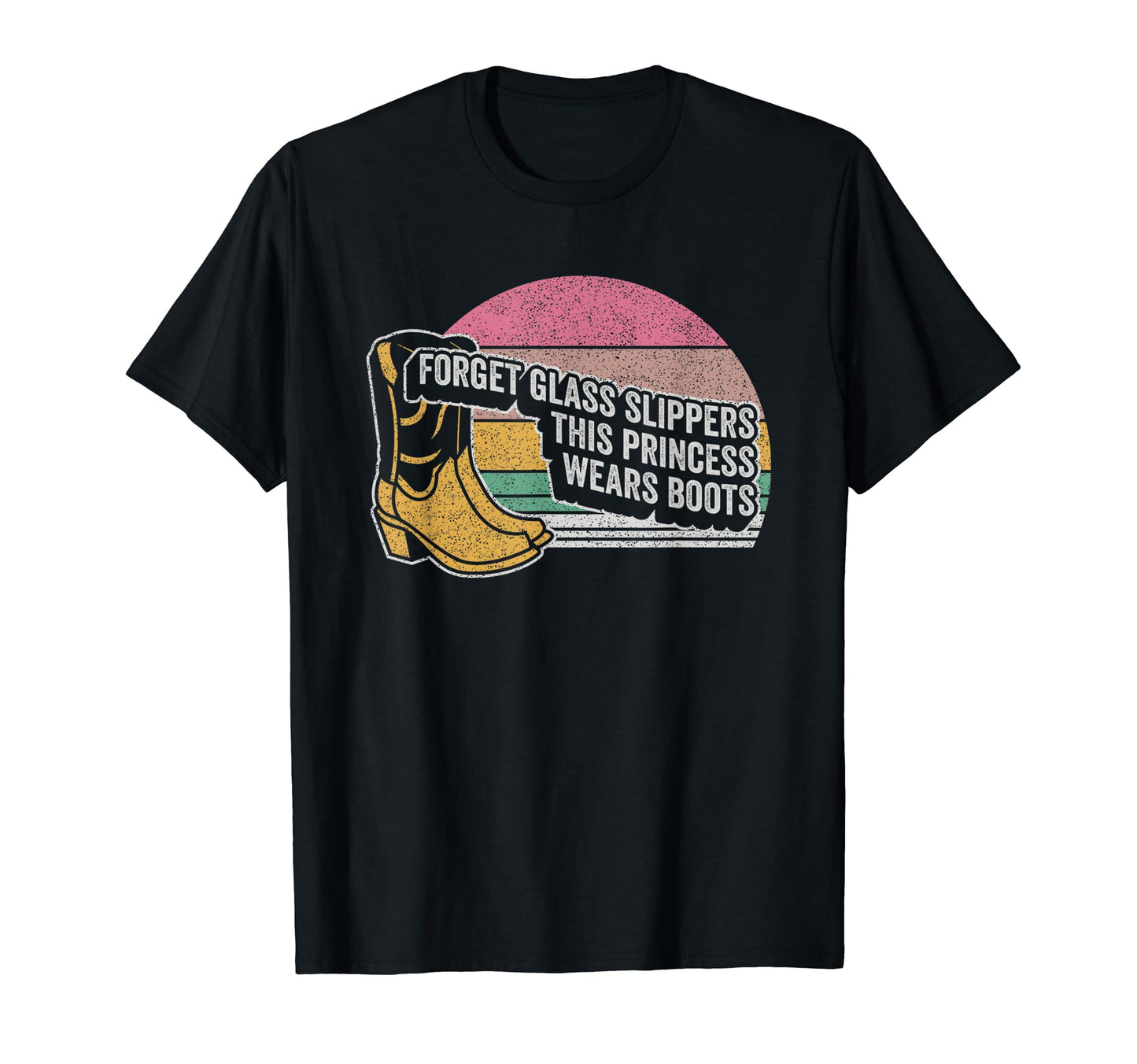 This Princess Wears Boots Cowboy T-Shirt - Minimalist Print Men Women - T-Shirt, Sweatshirt, Hoodie