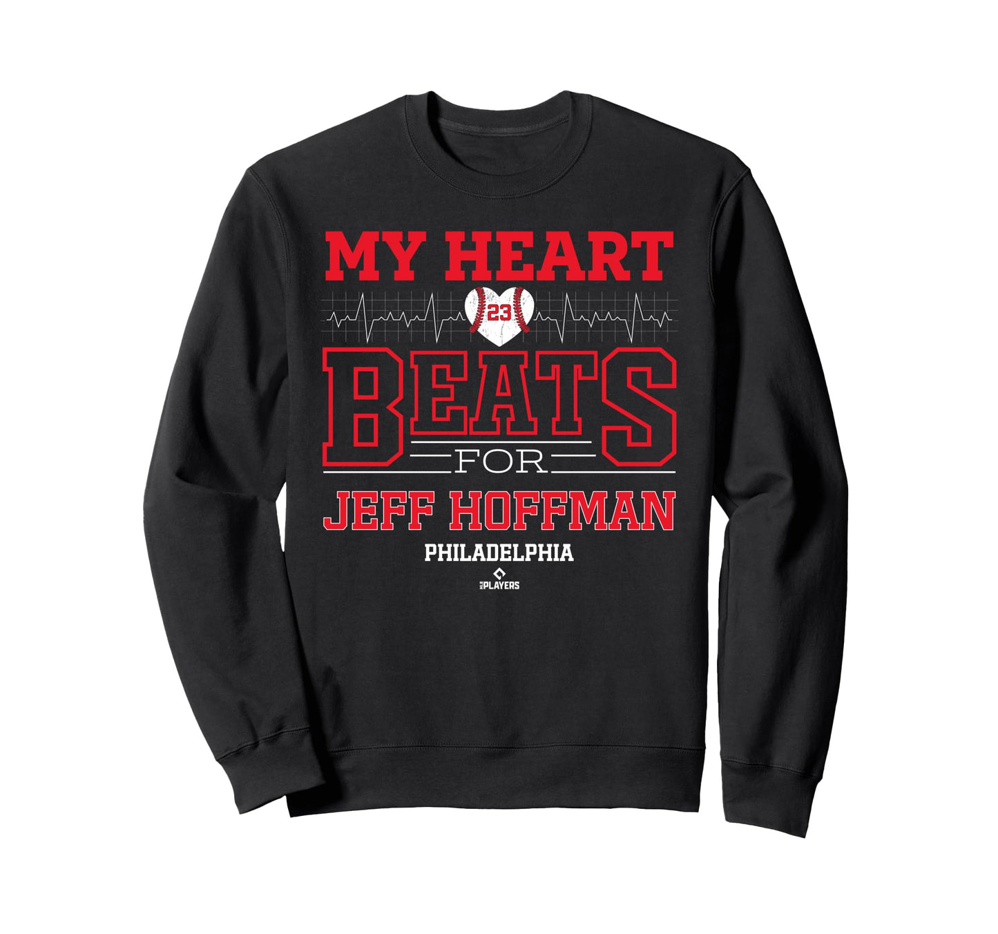 My Heart Beats Jeff Hoffman Sweatshirt - Trendy Graphic for Adults - T-Shirt, Sweatshirt, Hoodie