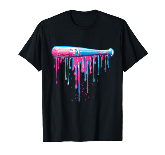 Baseball Bat Sprinkles Drip T-Shirt - Aesthetic Graphic Men Women - T-Shirt, Sweatshirt, Hoodie
