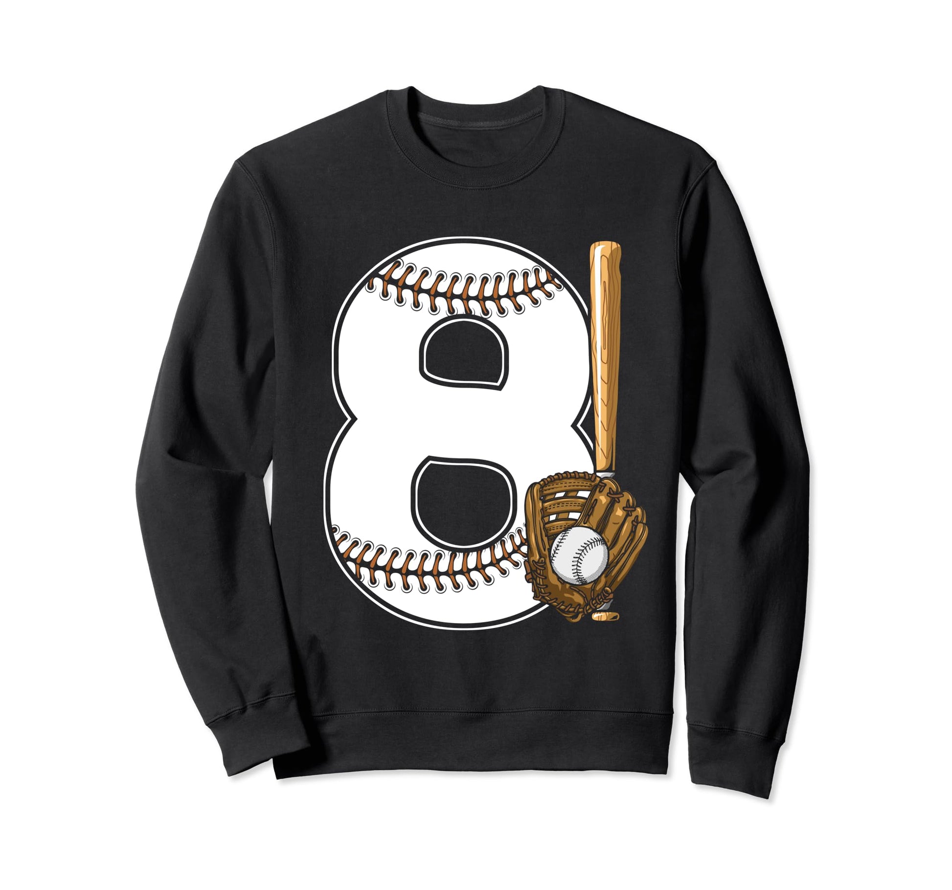 Baseball Birthday 8Th Birthday Sweatshirt - Unique Graphic for Adults - T-Shirt, Sweatshirt, Hoodie