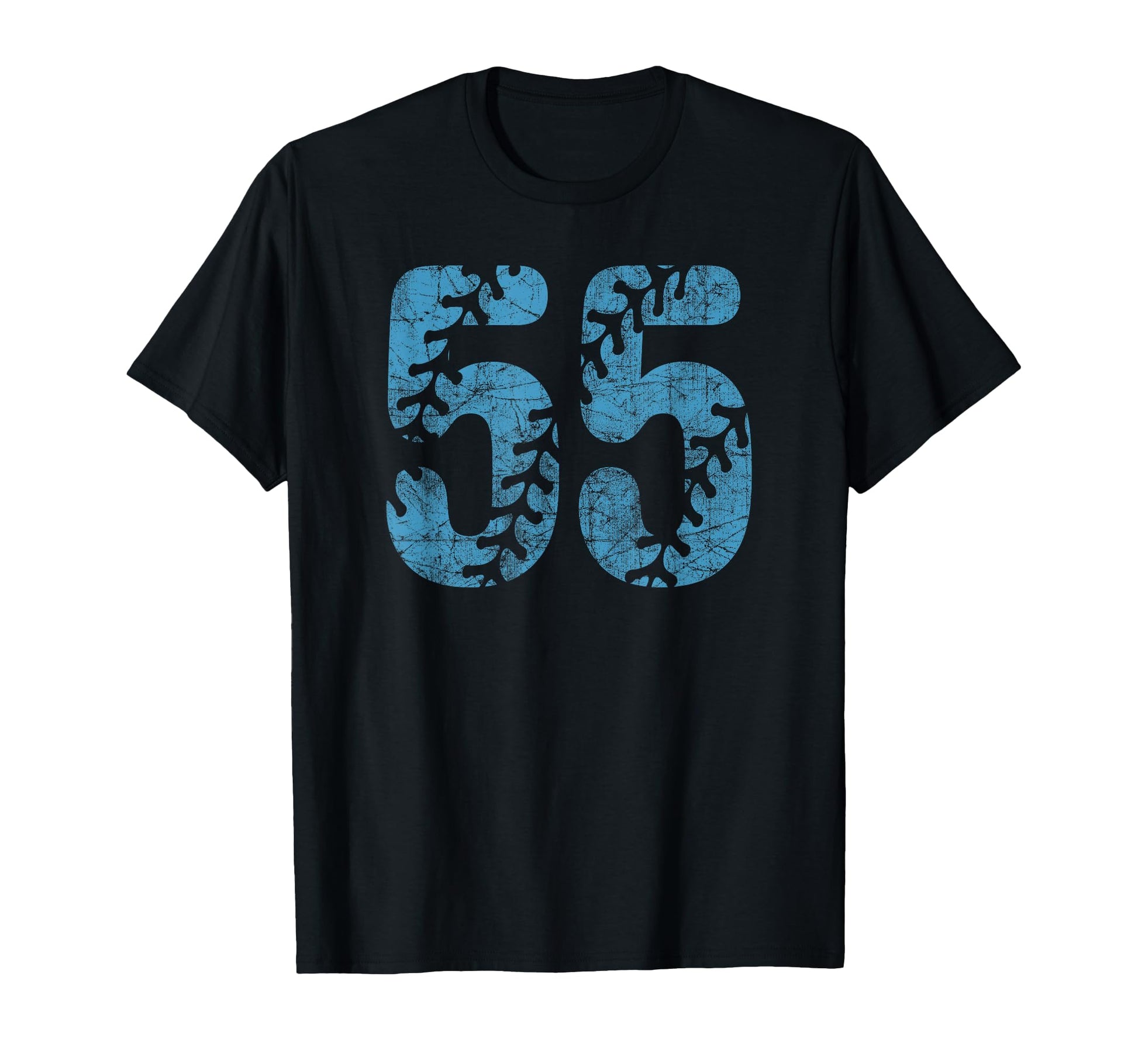 Baseball Softball Mom 55 Number T-Shirt - Minimalist Print Unisex - T-Shirt, Sweatshirt, Hoodie