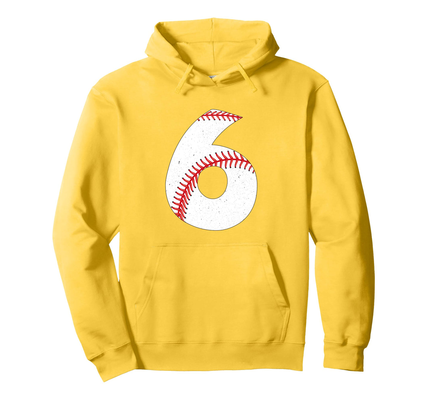 6 Year Old Baseball Birthday Hoodie - Aesthetic Graphic Unisex - T-Shirt, Sweatshirt, Hoodie