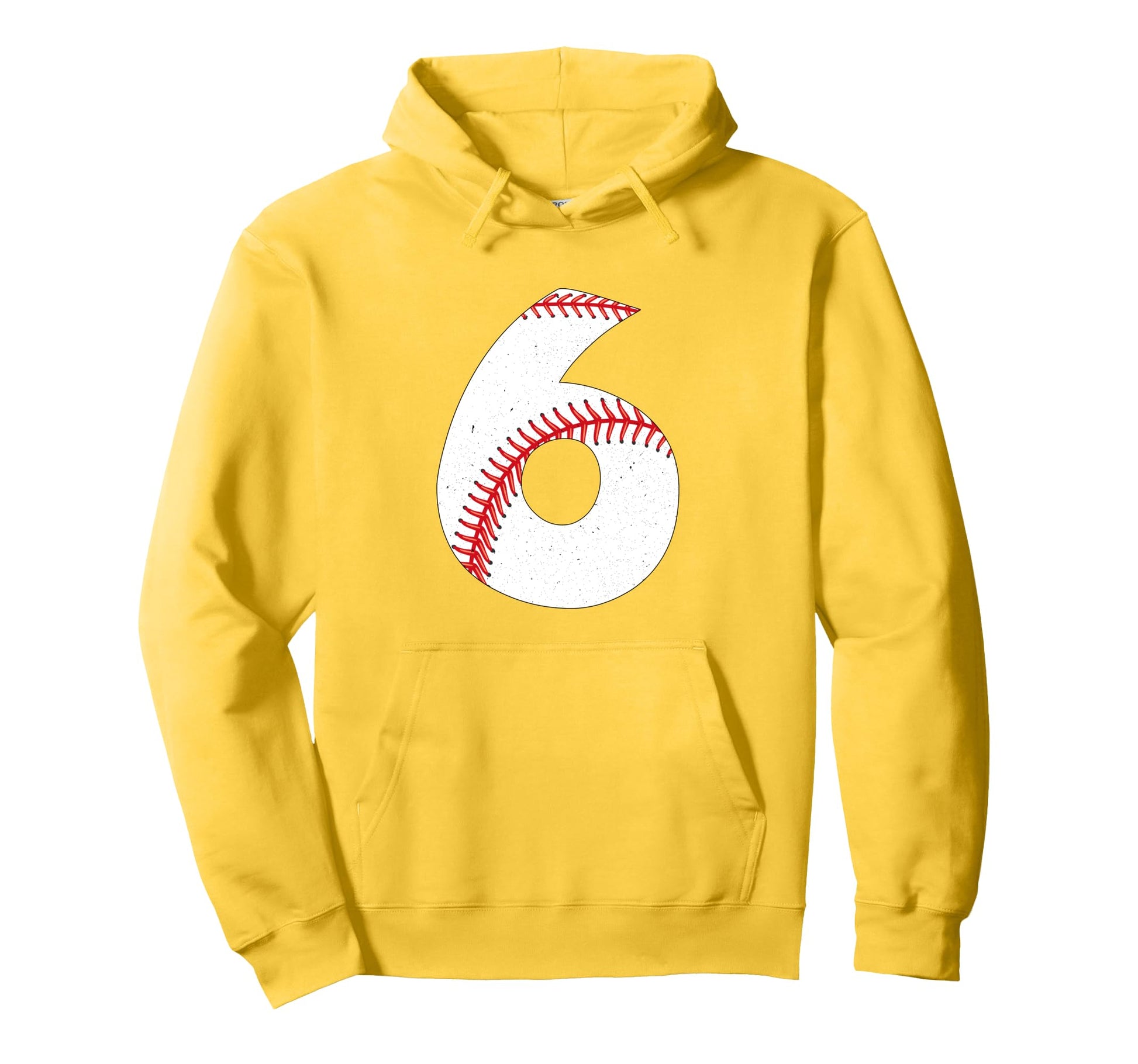 6 Year Old Baseball Birthday Hoodie - Aesthetic Graphic Unisex - T-Shirt, Sweatshirt, Hoodie
