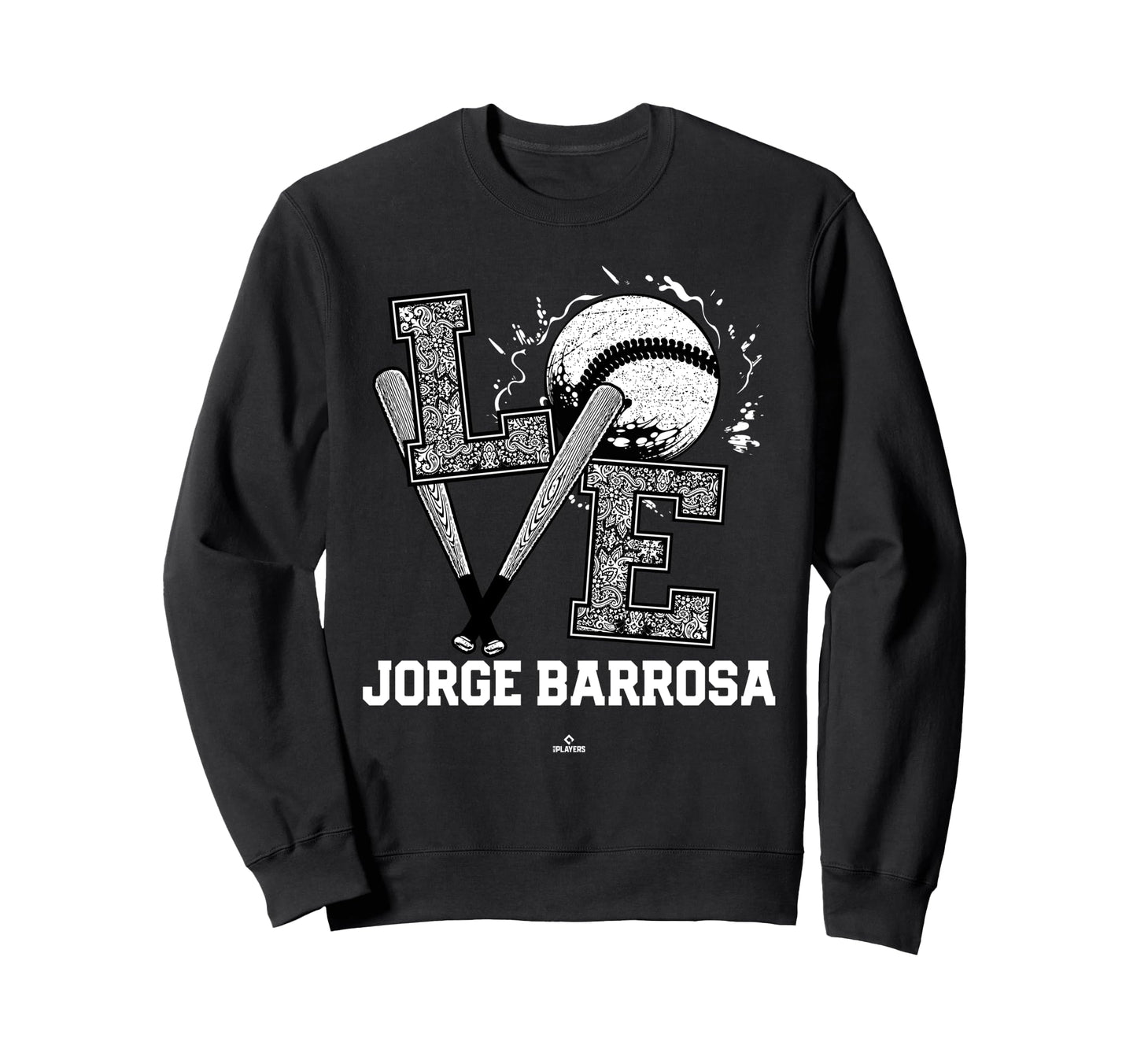 Distressed Baseball Love Jorge Sweatshirt - Aesthetic Graphic Men Women - T-Shirt, Sweatshirt, Hoodie