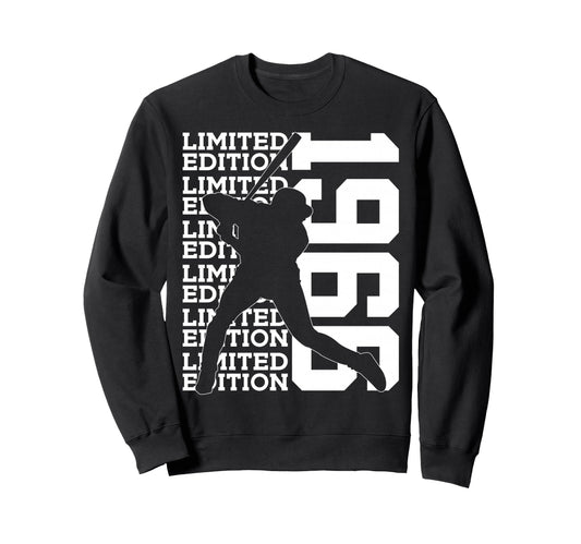 1966 Baseball 60Th Birthday Sweatshirt - Graphic Print Unisex - T-Shirt, Sweatshirt, Hoodie