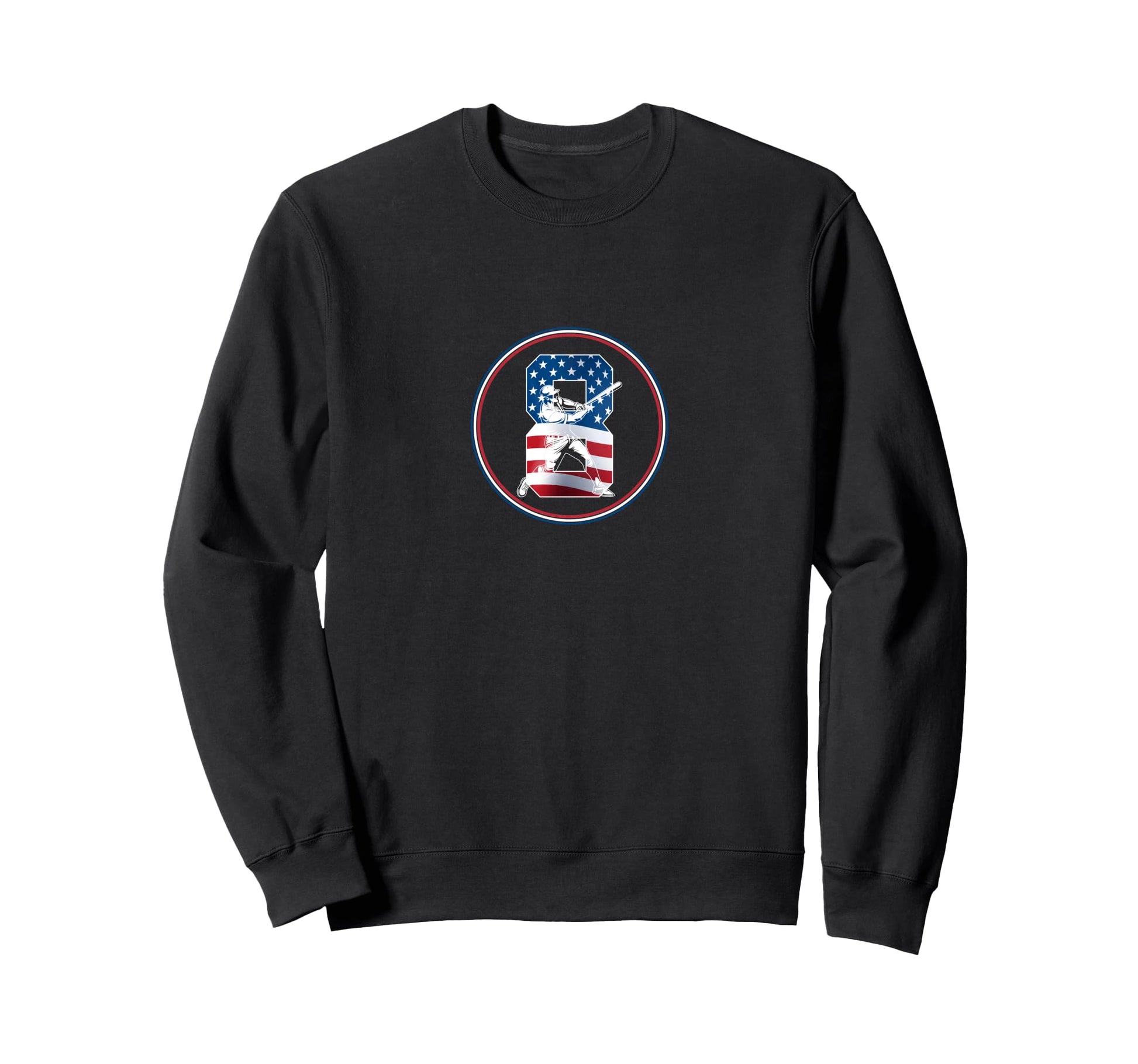 Number 8 Years Baseball 8Th Birthday Sweatshirt - Trendy Graphic Men Women - T-Shirt, Sweatshirt, Hoodie