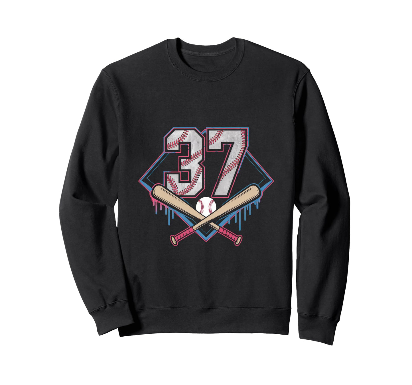 Baseball Home Ice Cream 37Th Sweatshirt - Custom Art Print for Adults - T-Shirt, Sweatshirt, Hoodie