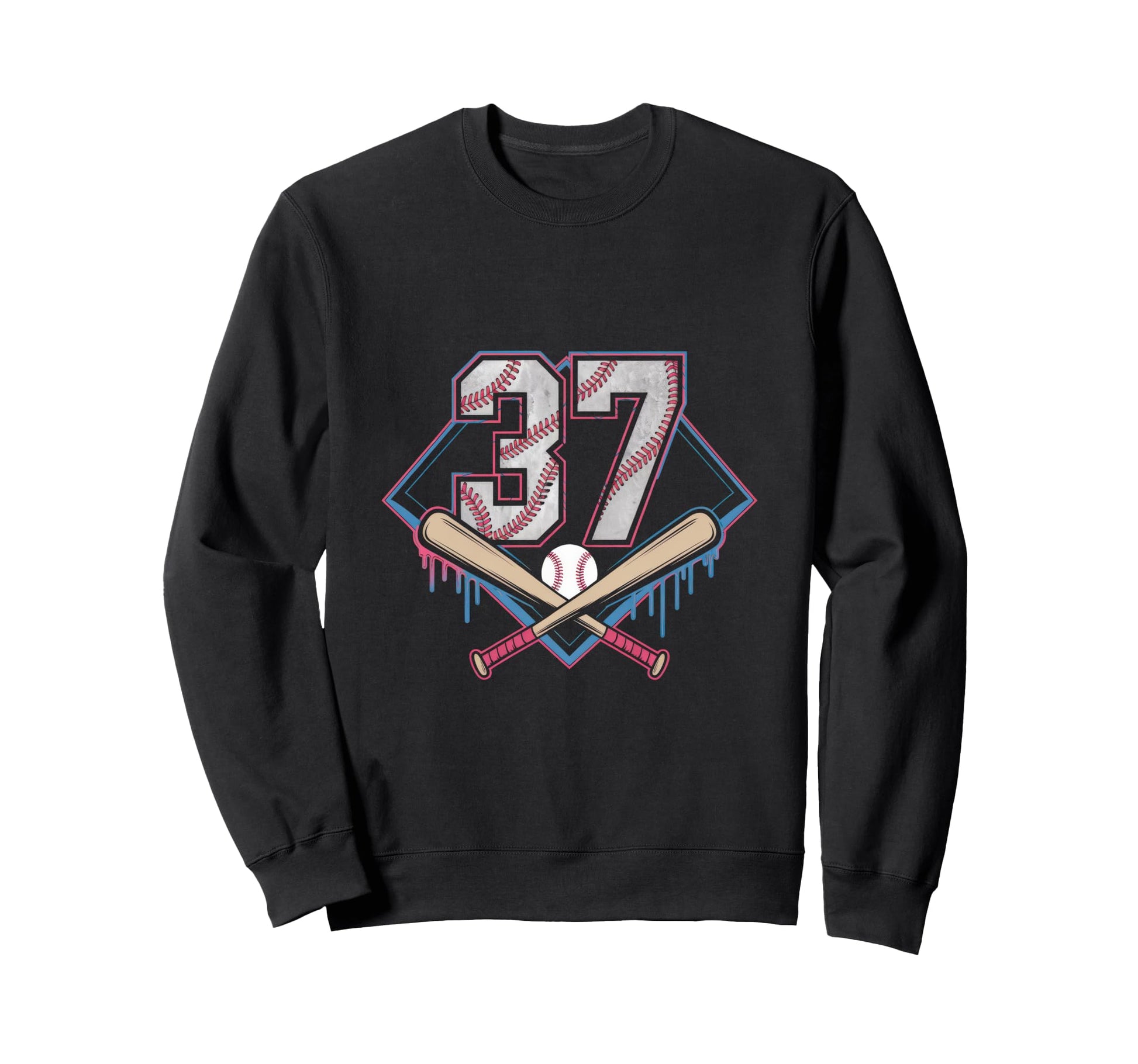 Baseball Home Ice Cream 37Th Sweatshirt - Custom Art Print for Adults - T-Shirt, Sweatshirt, Hoodie