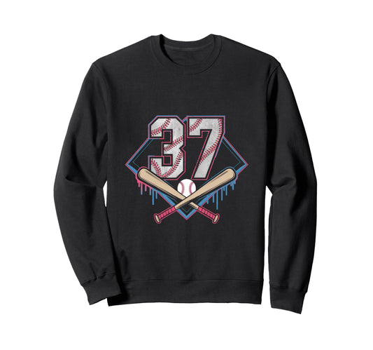 Baseball Home Ice Cream 37Th Sweatshirt - Custom Art Print for Adults - T-Shirt, Sweatshirt, Hoodie