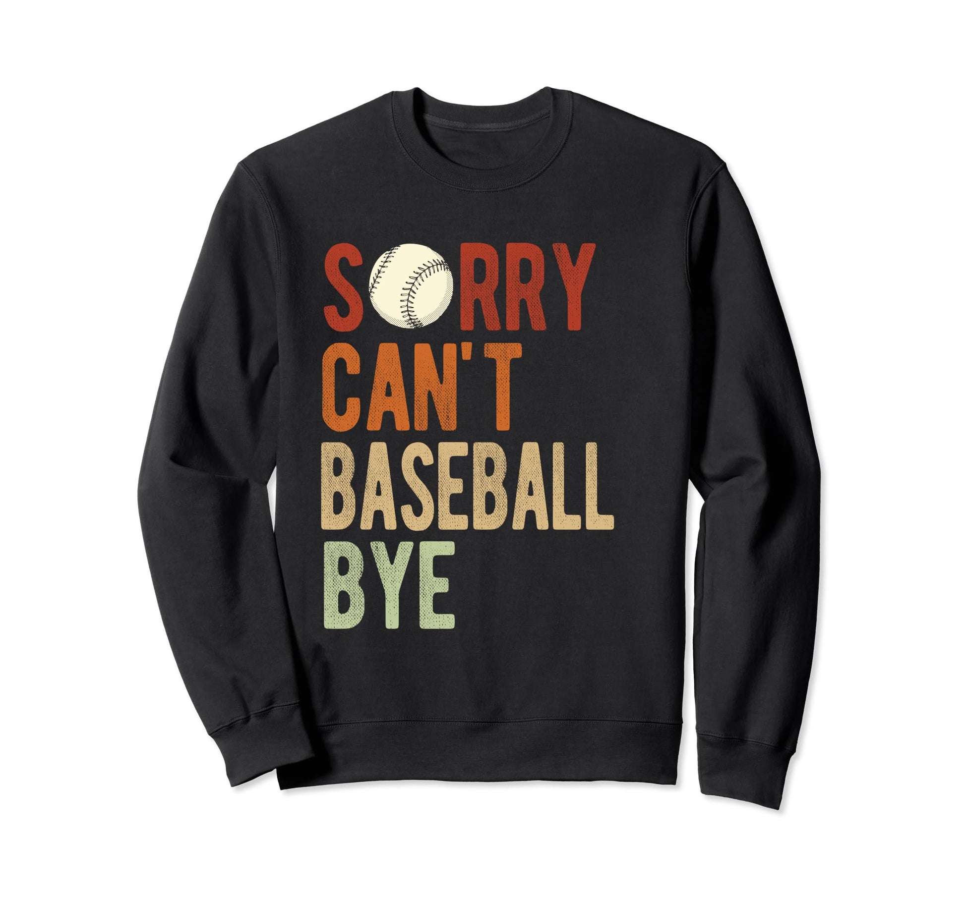 Baseball Game Stadium Bye Athlete Sweatshirt - Graphic Print for Adults - T-Shirt, Sweatshirt, Hoodie
