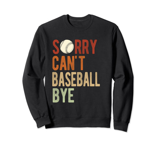 Baseball Game Stadium Bye Athlete Sweatshirt - Graphic Print for Adults - T-Shirt, Sweatshirt, Hoodie