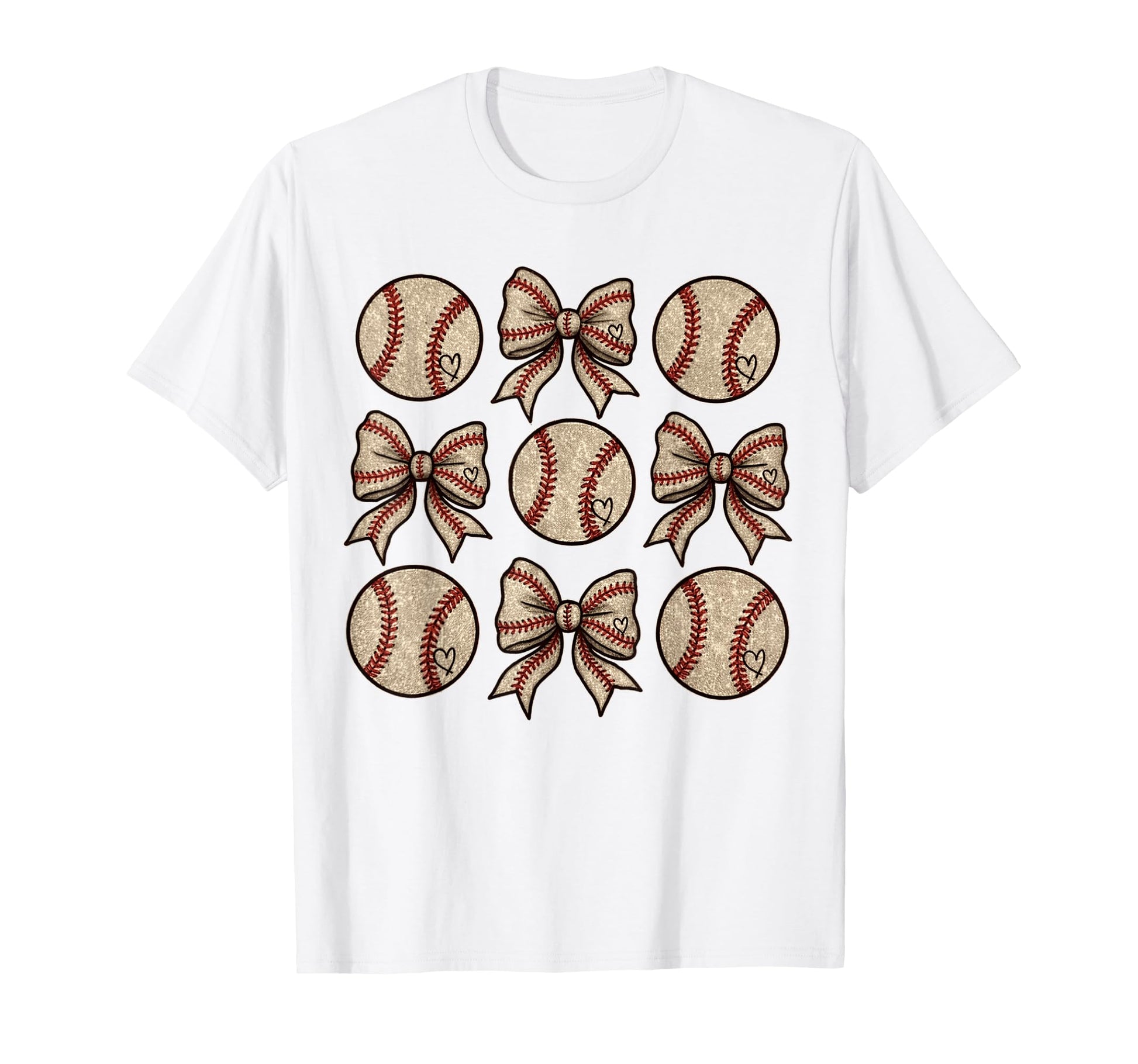 Soccer Bow Game Day Baseball T-Shirt - Fun Novelty Design Men Women - T-Shirt, Sweatshirt, Hoodie