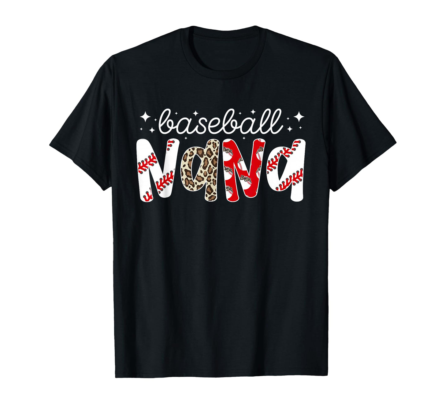 Baseball Nana Leopard Nana Baseball T-Shirt - Graphic Print Men Women - T-Shirt, Sweatshirt, Hoodie