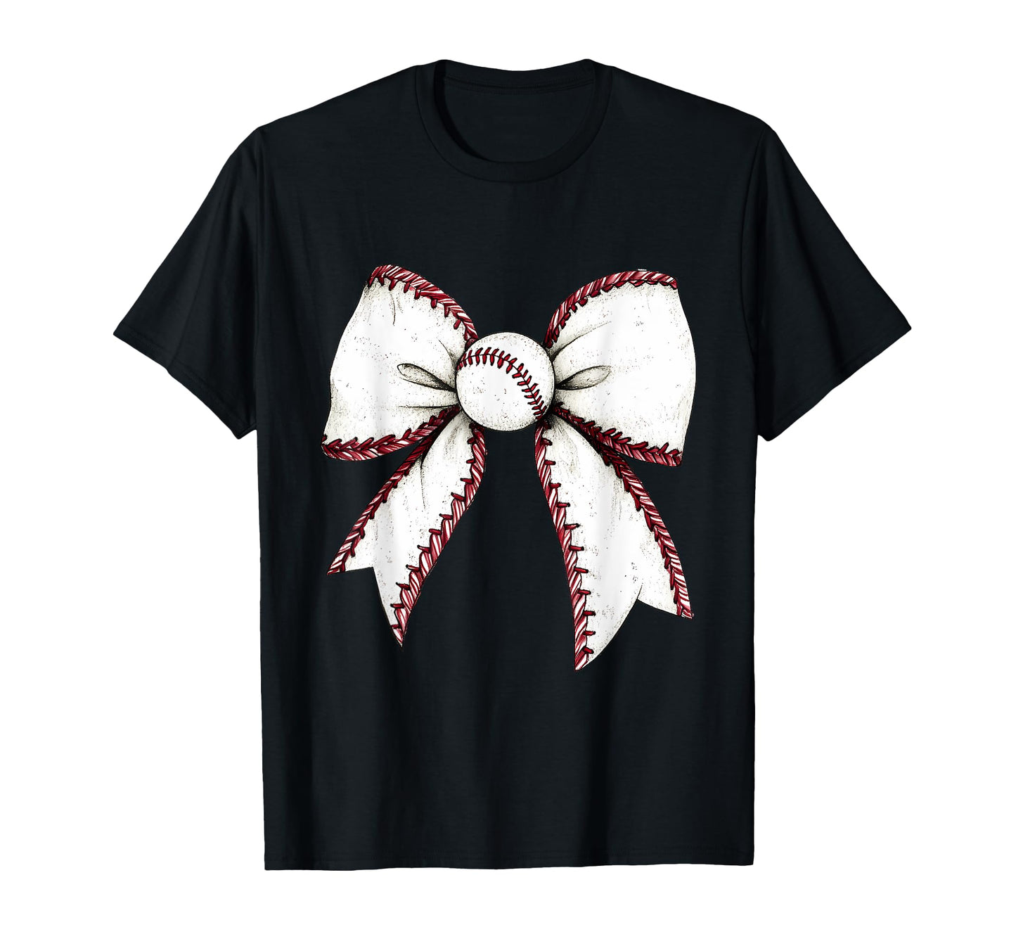 Baseball Coquette Bow Baseball Mom T-Shirt - Unique Graphic Unisex - T-Shirt, Sweatshirt, Hoodie