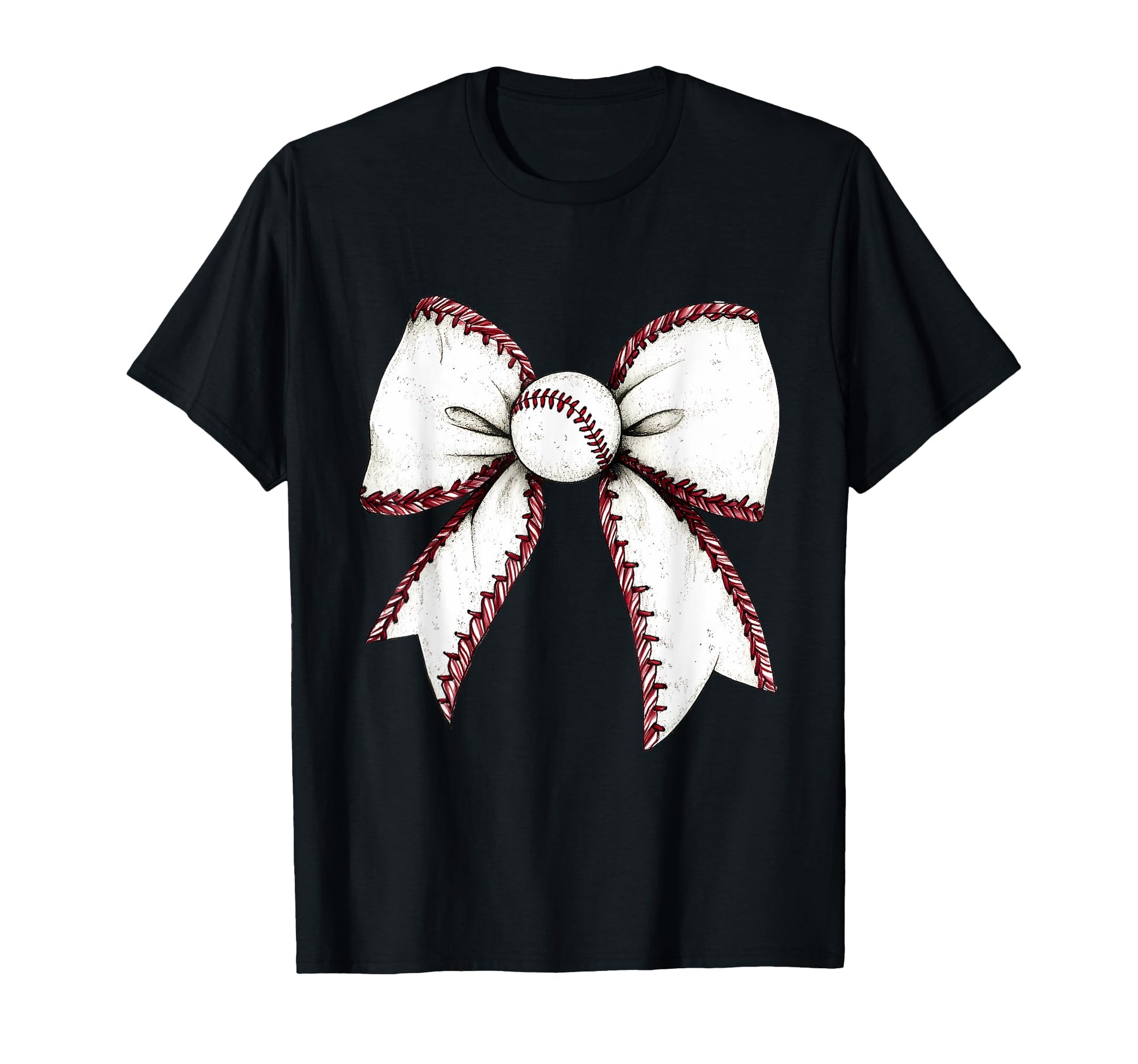 Baseball Coquette Bow Baseball Mom T-Shirt - Unique Graphic Unisex - T-Shirt, Sweatshirt, Hoodie