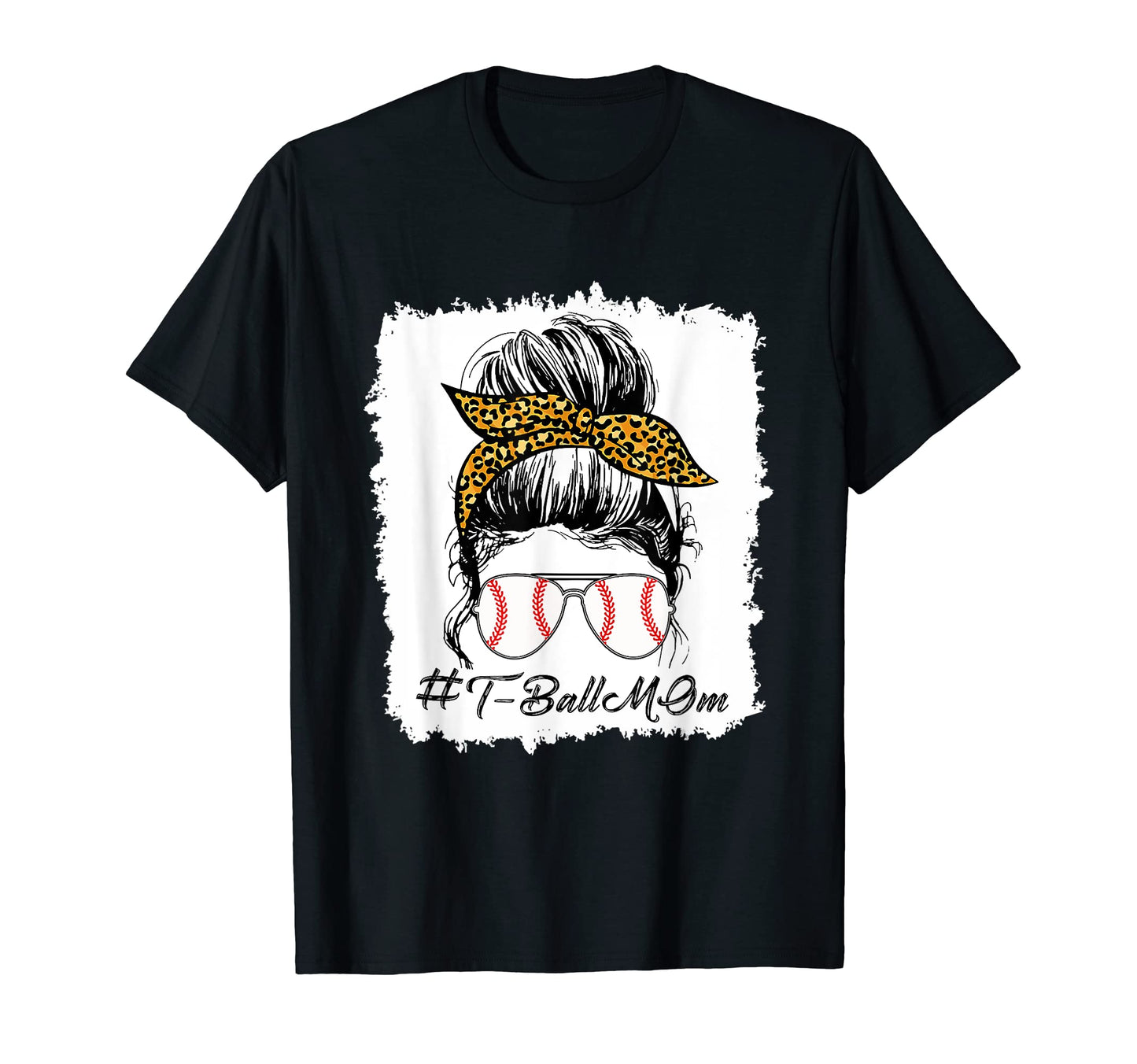 Bleached T Ball Baseball Mom Life T-Shirt - Aesthetic Graphic Men Women - T-Shirt, Sweatshirt, Hoodie