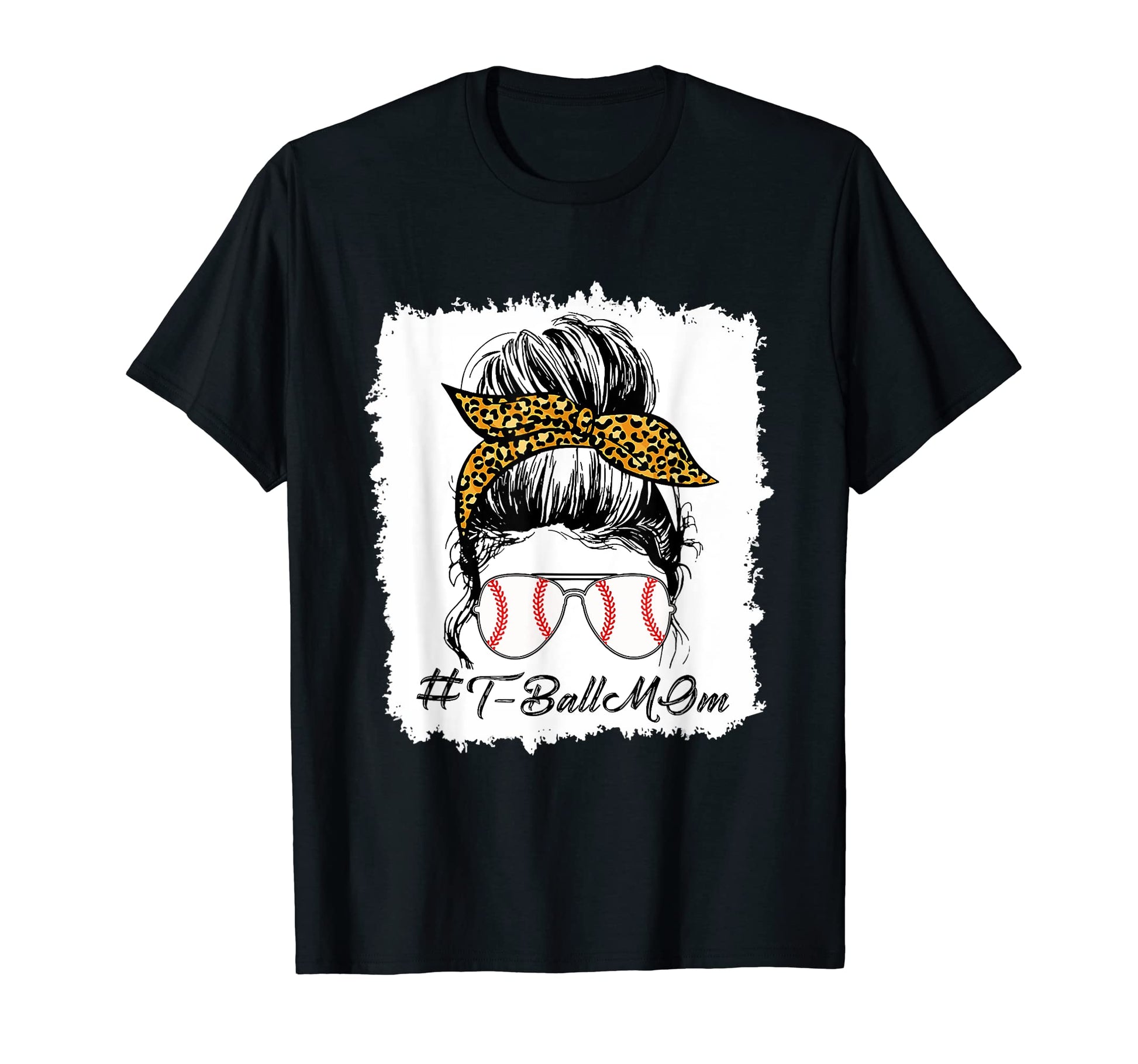 Bleached T Ball Baseball Mom Life T-Shirt - Aesthetic Graphic Men Women - T-Shirt, Sweatshirt, Hoodie